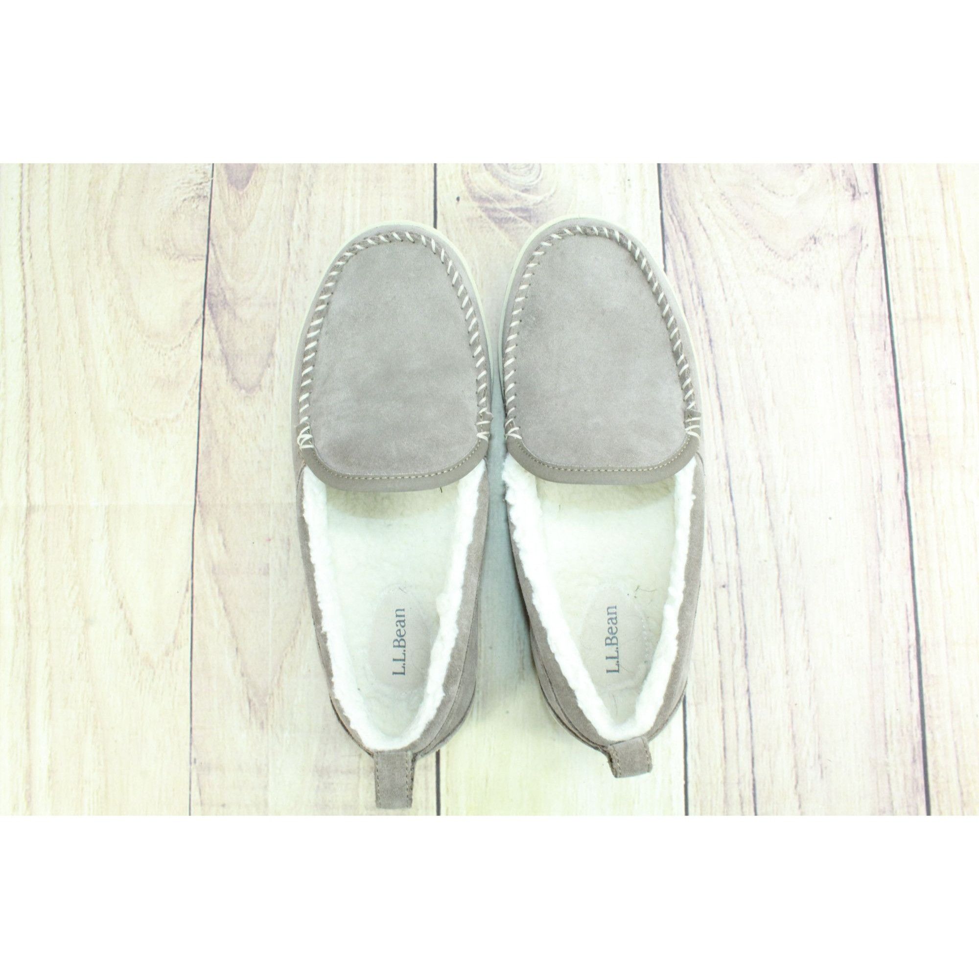 L.L. Bean × Maine Mountain Moccasin LL Bean Dark Cement Suede Lined Mountain Moccasin Slippers Size US 9 / IT 39 - 7 Thumbnail