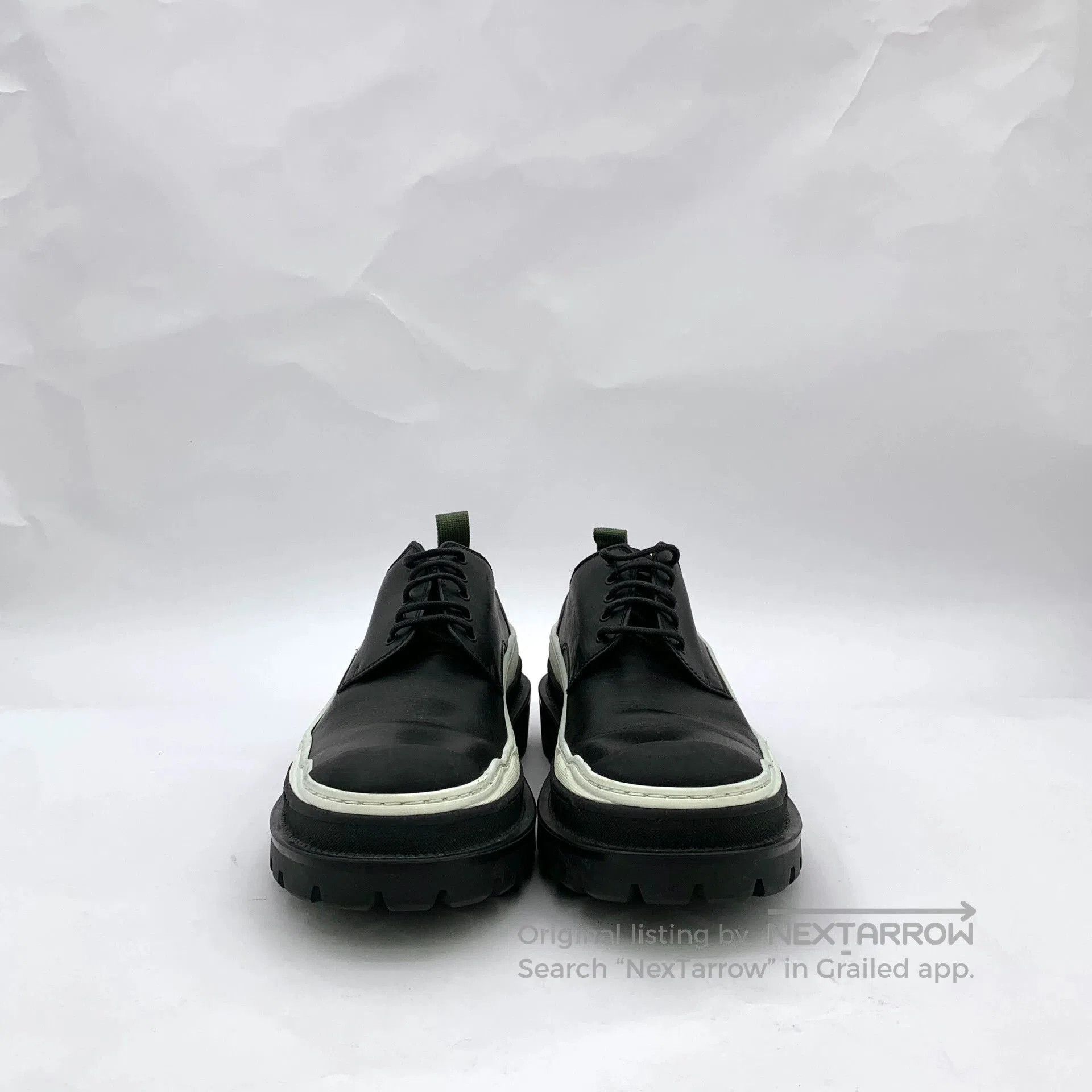 Dior Dior x Sacai Black Leather Derby Shoes. Size US 10.5 / EU 43-44 - 3 Thumbnail