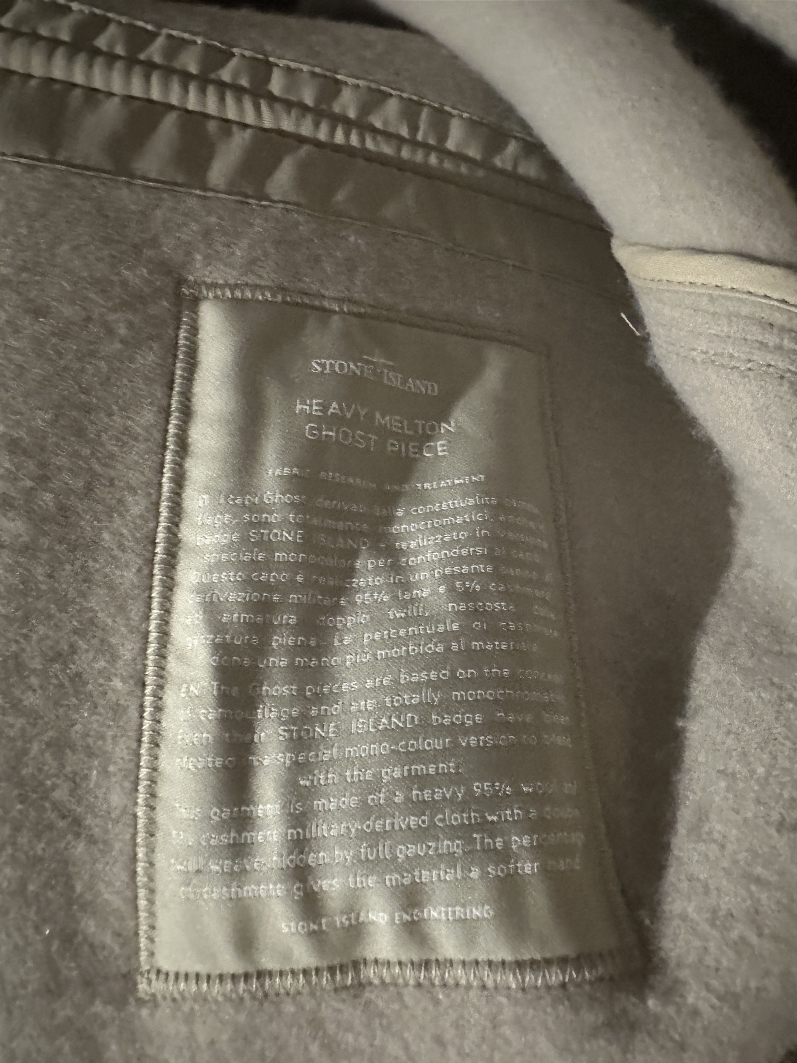Stone Island Heavy Melton Ghost Wool Coat Jacket Size US S / EU 44-46 / 1 - 9 Thumbnail