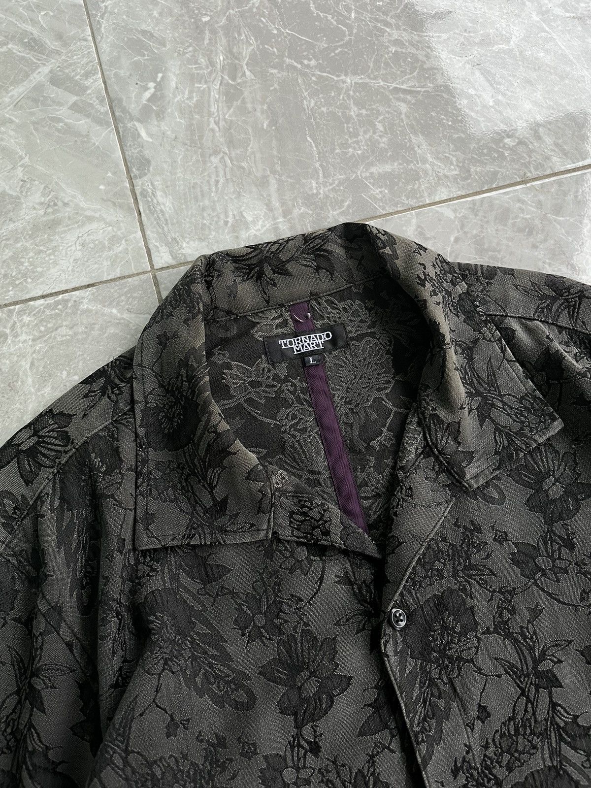 Tornado Mart Tornado Mart Floral Embroidered Shirt Size US M / EU 48-50 / 2 - 6 Thumbnail