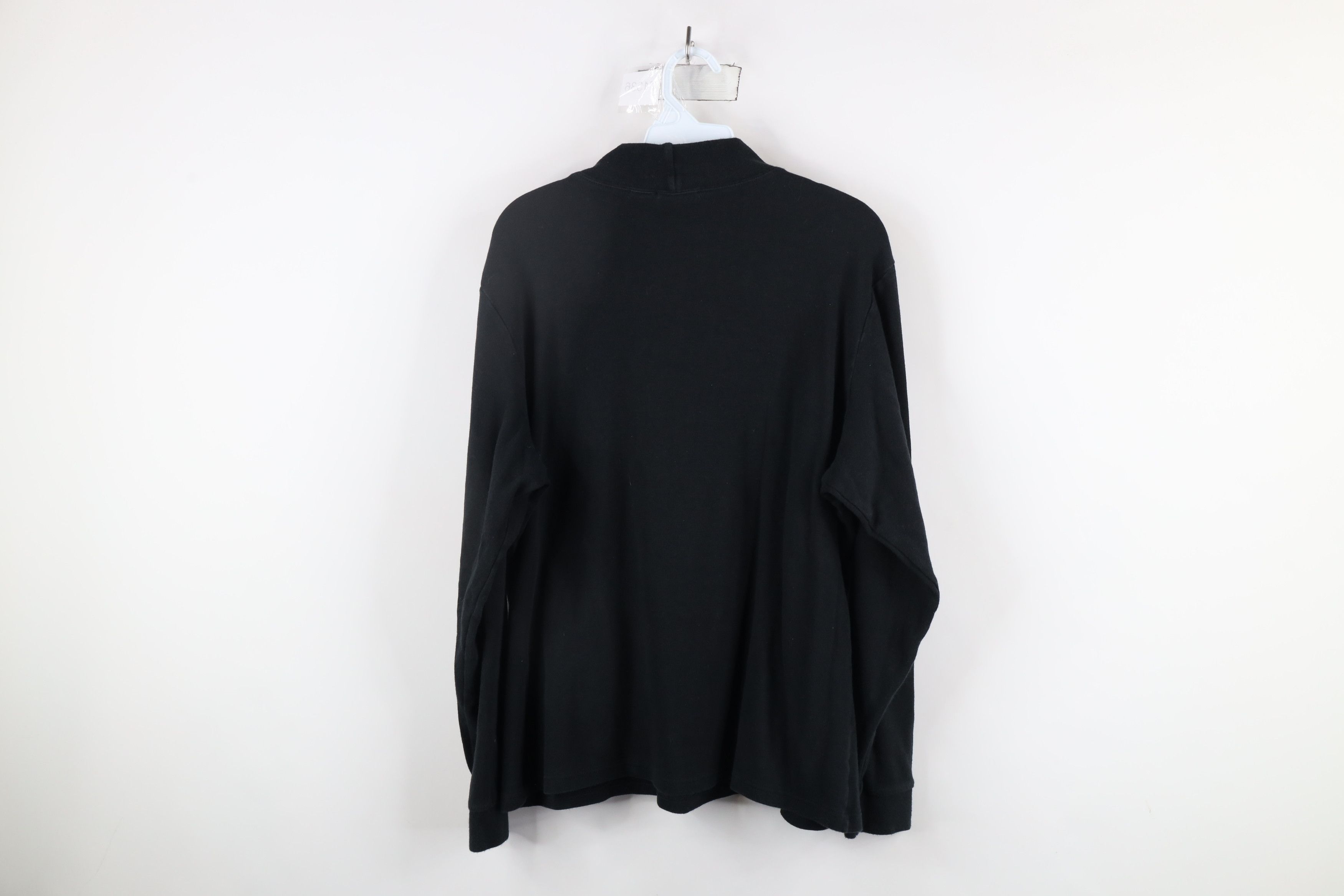 L.L. Bean × Vintage Vintage 90s LL Bean Mock Neck Long Sleeve T-Shirt Black Size XL / US 12-14 / IT 48-50 - 6 Thumbnail