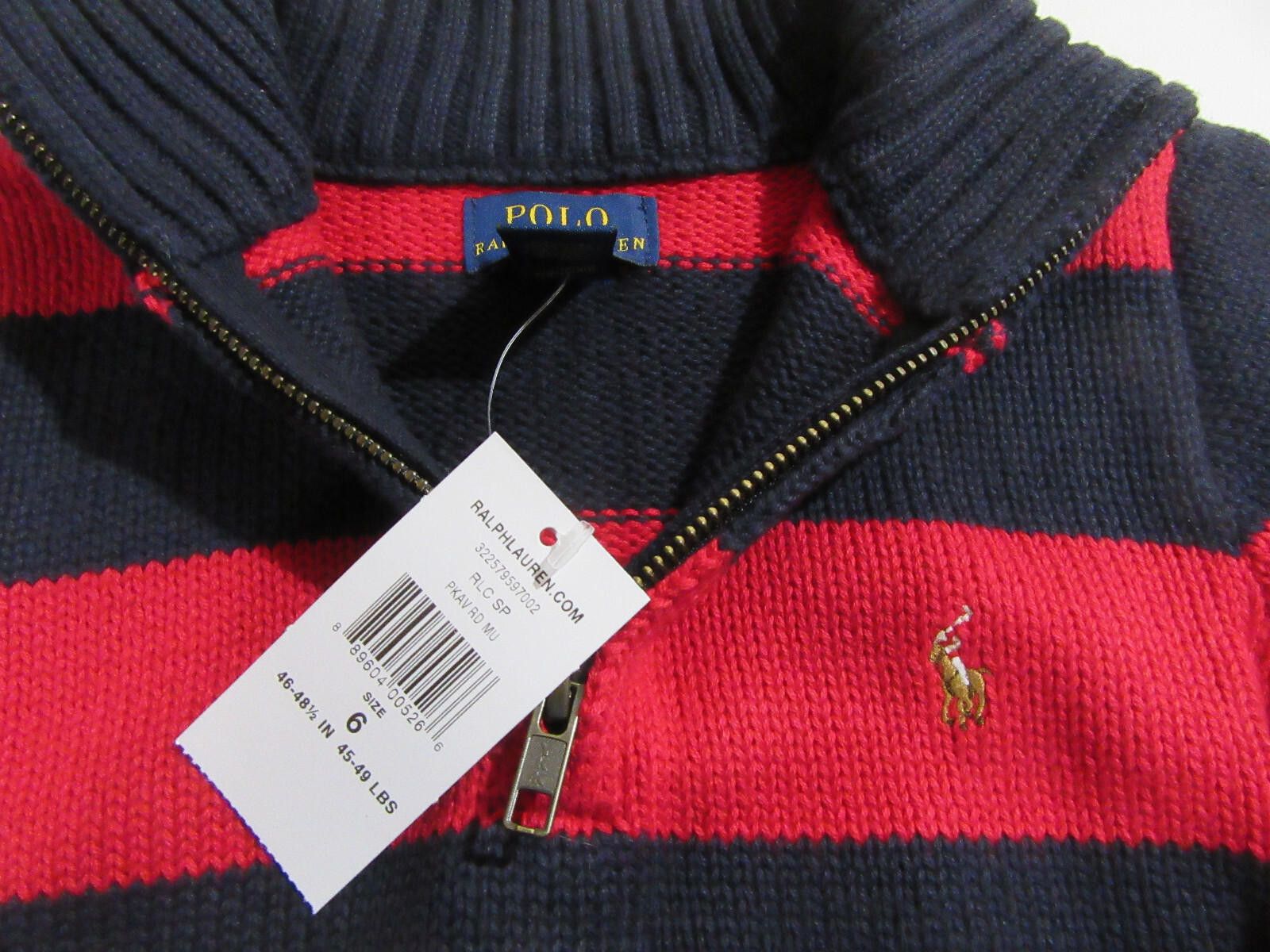 Polo Ralph Lauren Polo Ralph Lauren Boys Quarter Zip Sweater Size 6 NWT Size US XXS / EU 40 - 3 Thumbnail