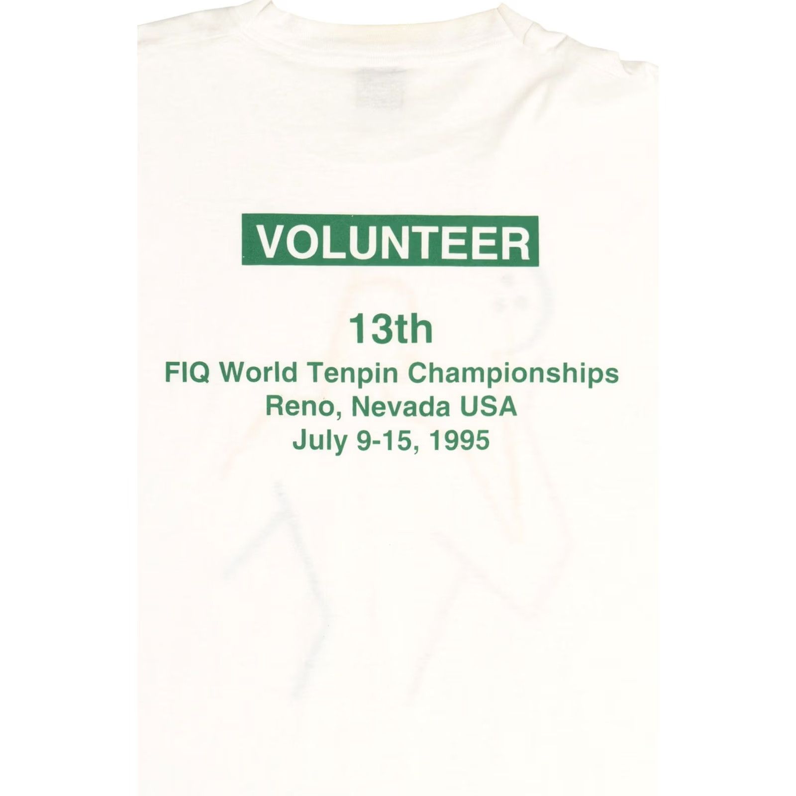 Fruit Of The Loom VINTAGE World Tenpin Bowling Championships Sports T-Shirt Nike? Size US XXL / EU 58 / 5 - 7 Thumbnail