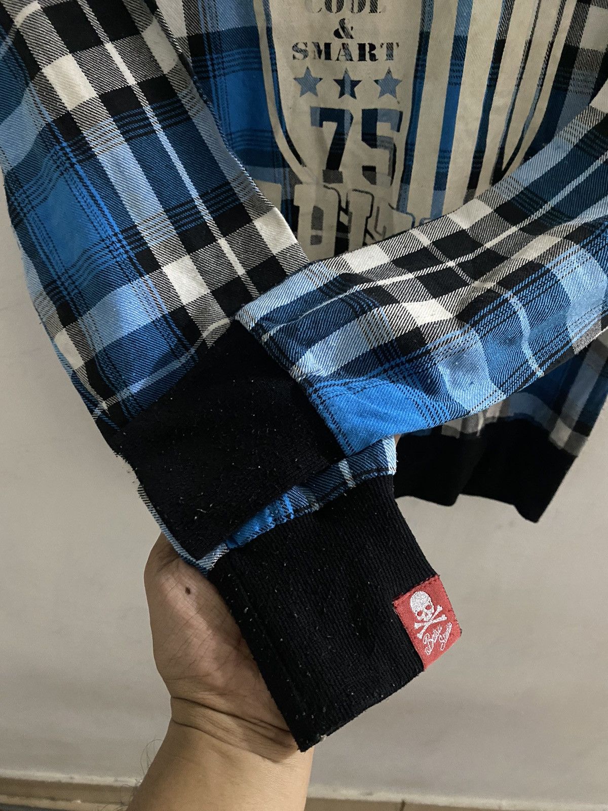 Hysteric Glamour Y2k Bat-su studio grunge poem plaid hoodie Size US M / EU 48-50 / 2 - 6 Thumbnail