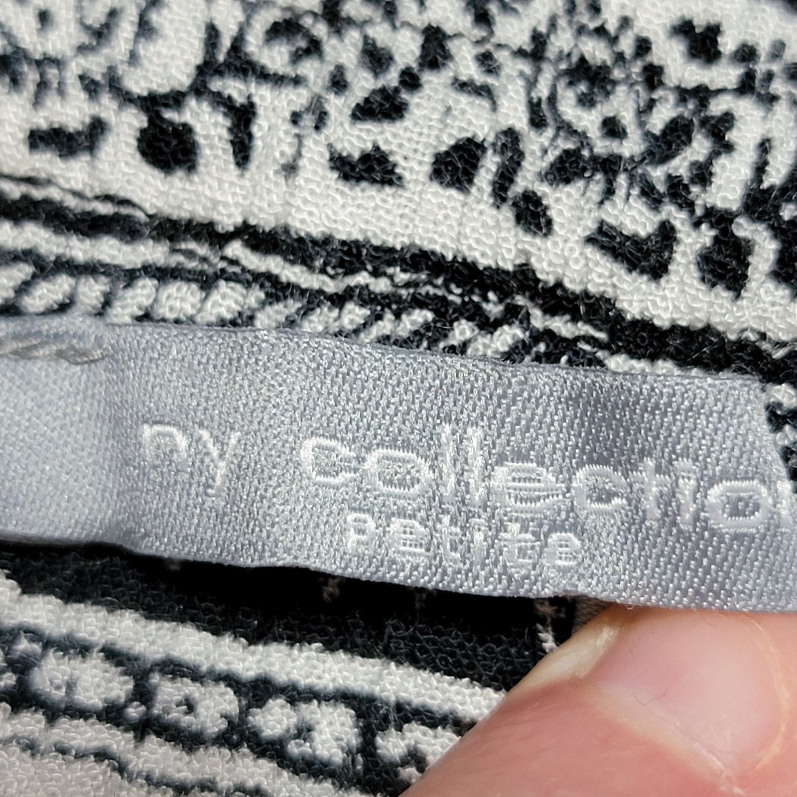 Other NY Collection B&W Boho Full Length Skirt - Size XL Petite Size 34" / US 12 / IT 48 - 4 Thumbnail