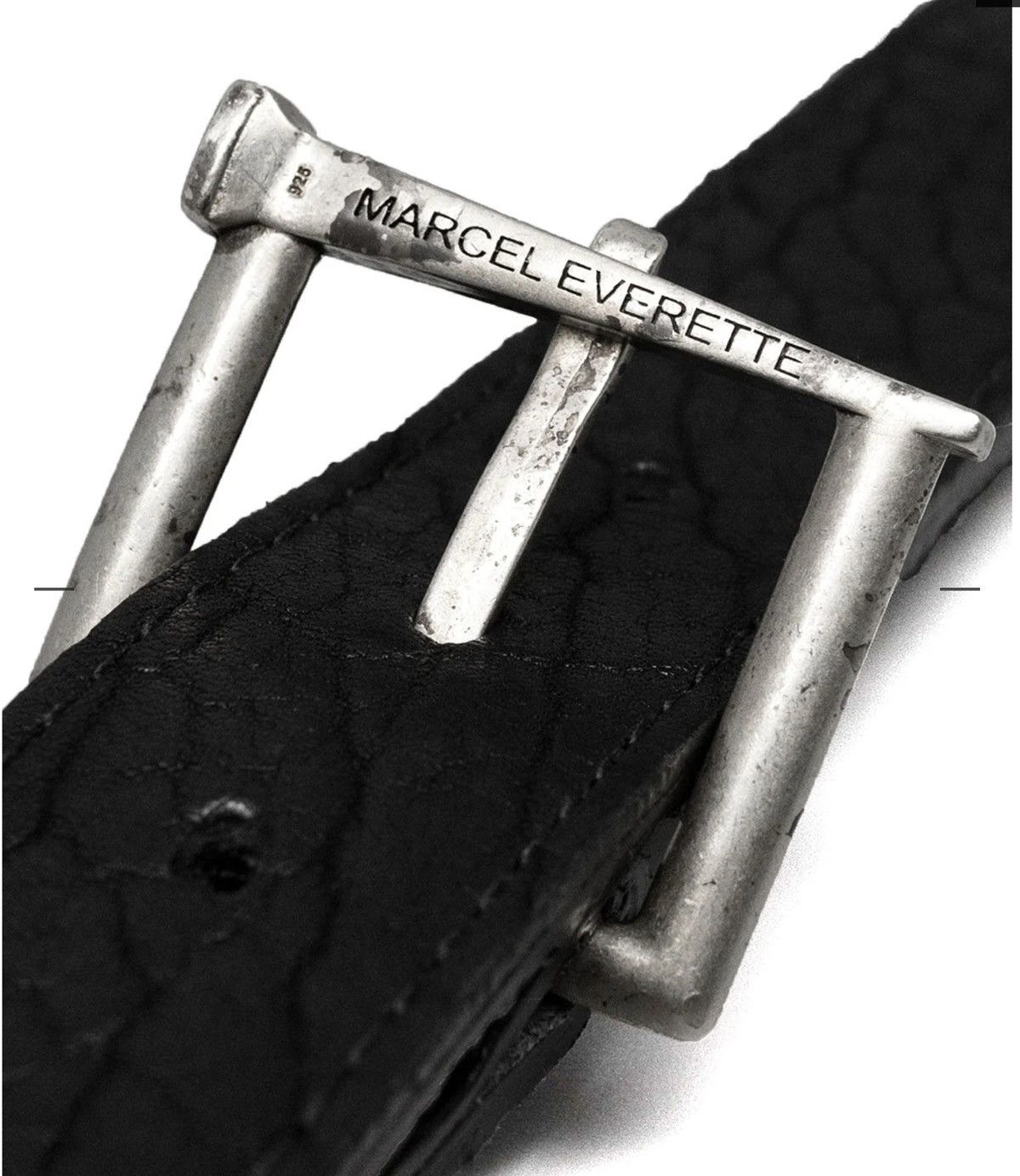 Marcel Everette 925 SILVER BOX NAIL BELT Size 32 - 8 Thumbnail