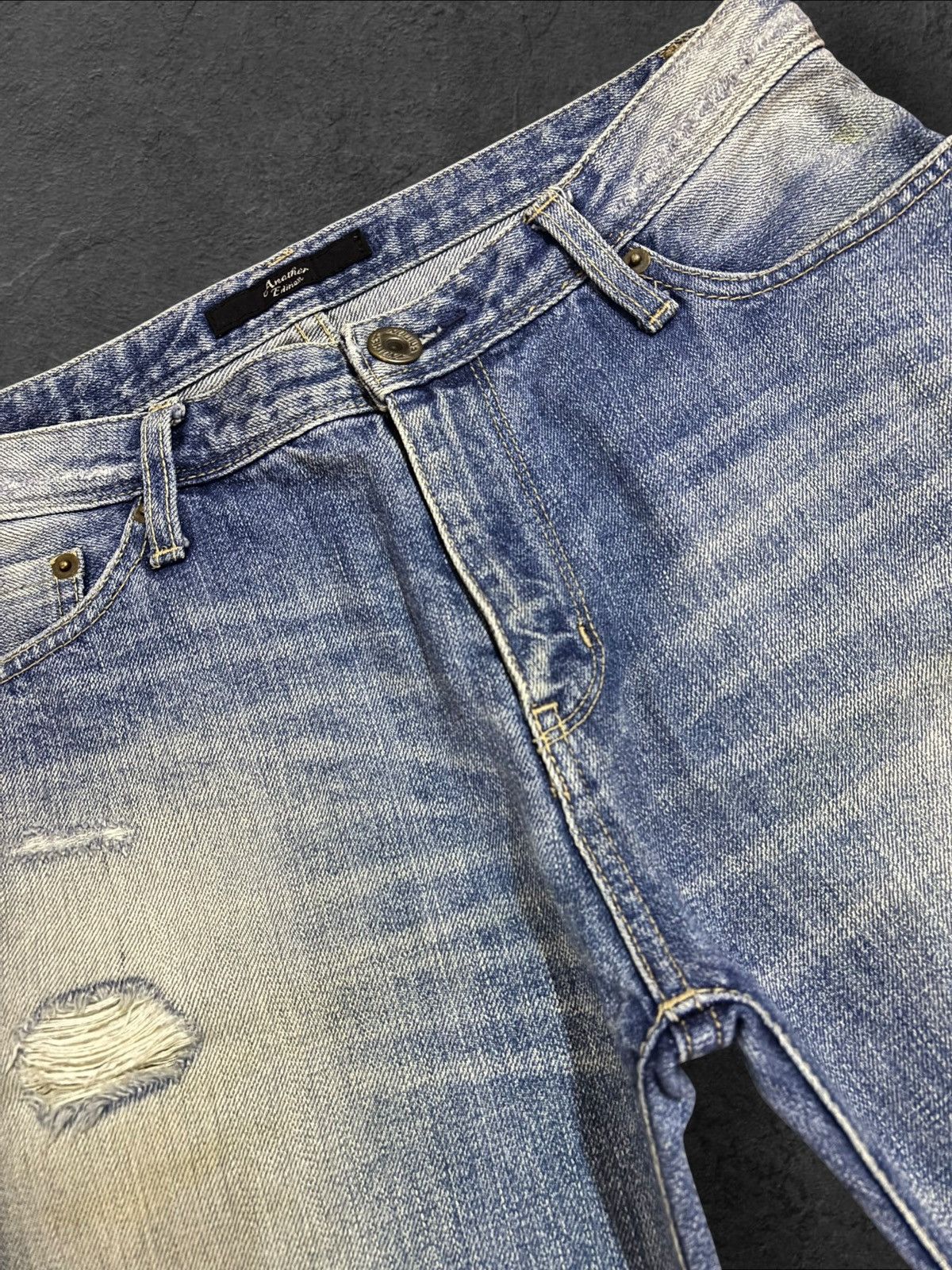 Edition Japan Japan Another Edition Faded Selvedge Distress Jeans Size US 30 / EU 46 - 6 Thumbnail