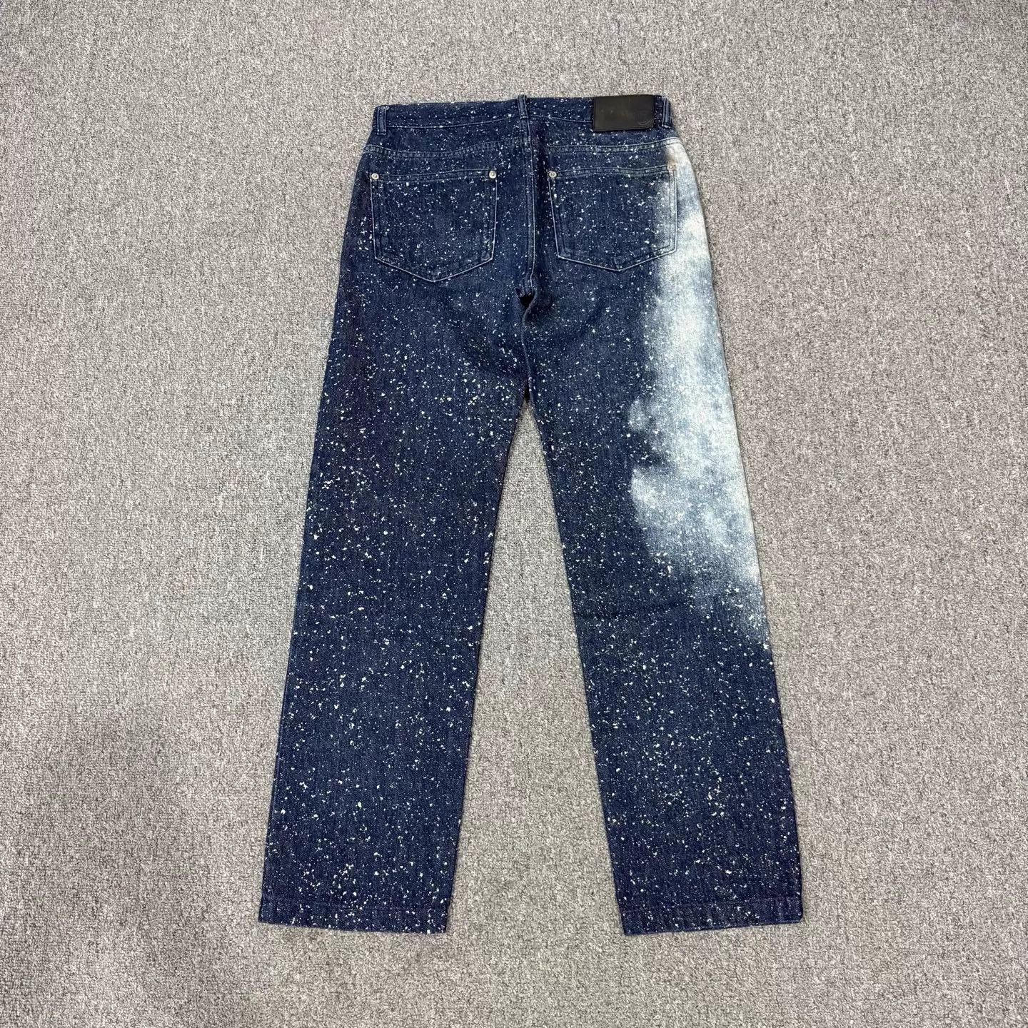 Louis Vuitton Louis Vuitton Navy Blue Logo Galaxy Jeans 29W 99 New Size 29" - 2 Thumbnail