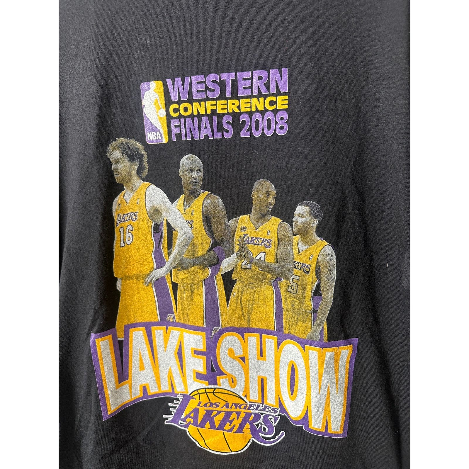 NBA × Vintage Vintage 2008 Los Angeles Lakers WCF Lakeshow T-Shirt - XL Size US XL / EU 56 / 4 - 2 Thumbnail