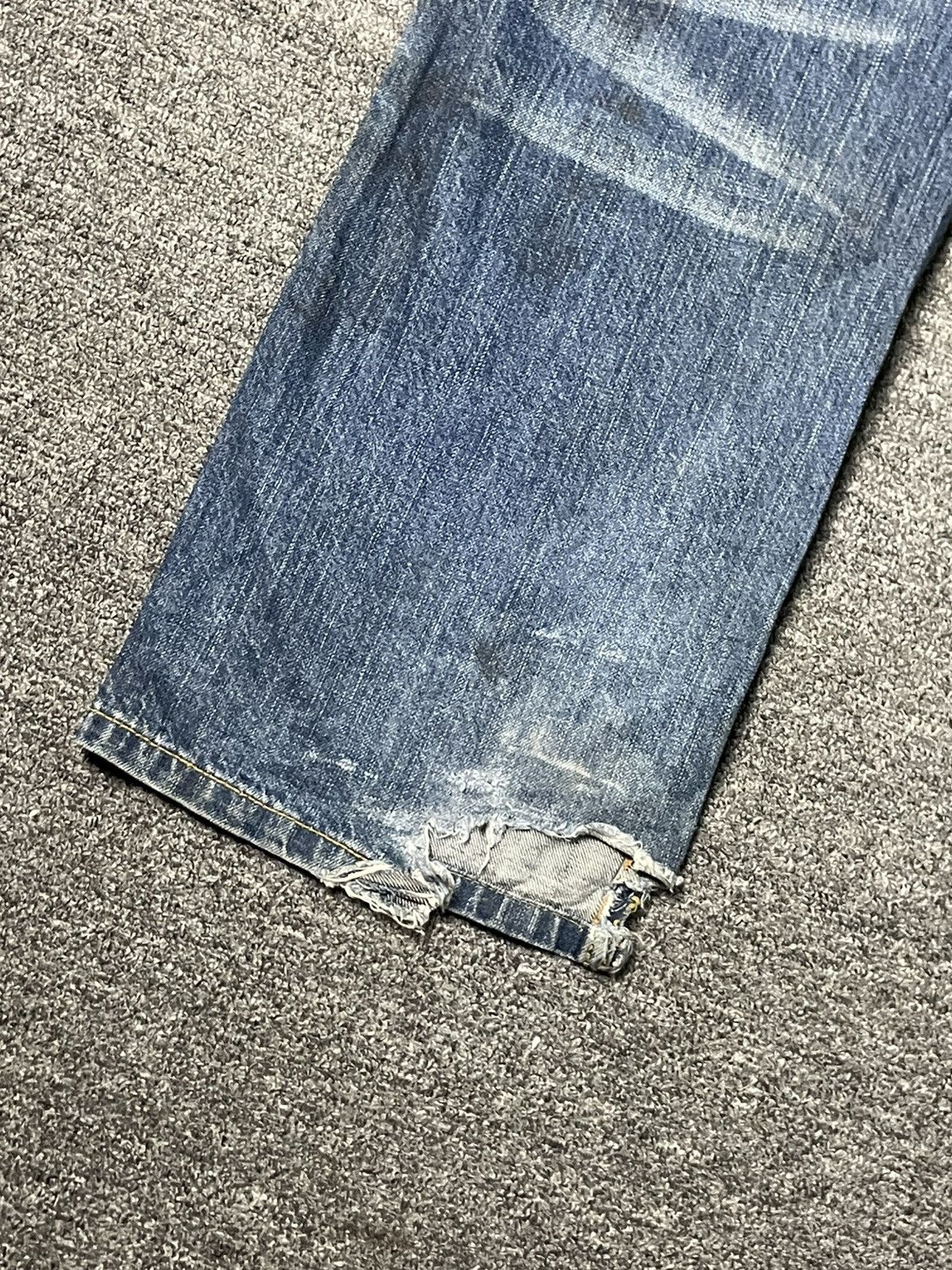 Japanese Brand × Vintage REAL B.VOICE Japanese Brand Spell Out Jeans (84) Size US 35 - 15 Thumbnail