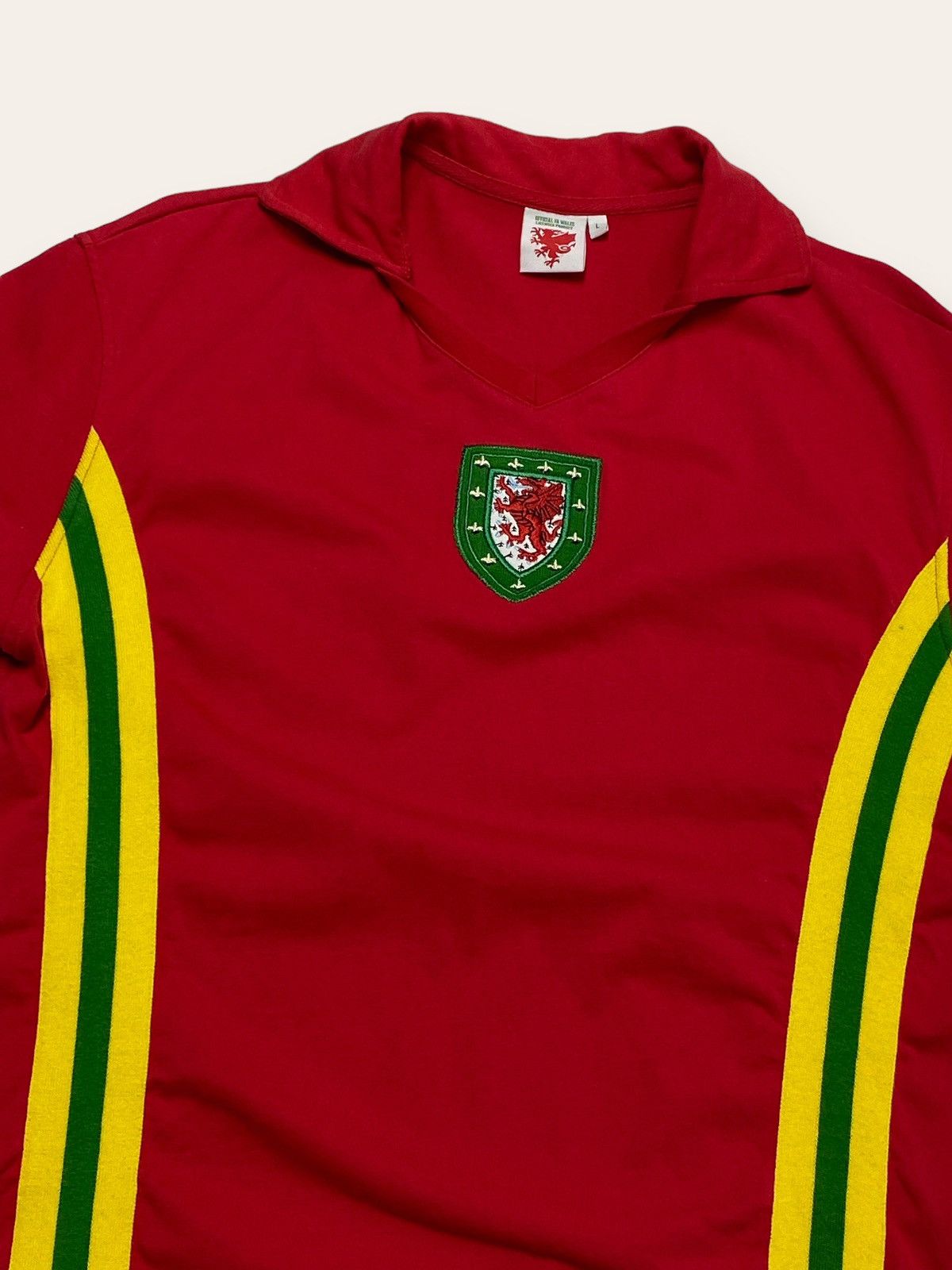 Vintage Vintage WALES Gumry 10 Red Polo Shirt Big Logo Size US M / EU 48-50 / 2 - 2 Thumbnail
