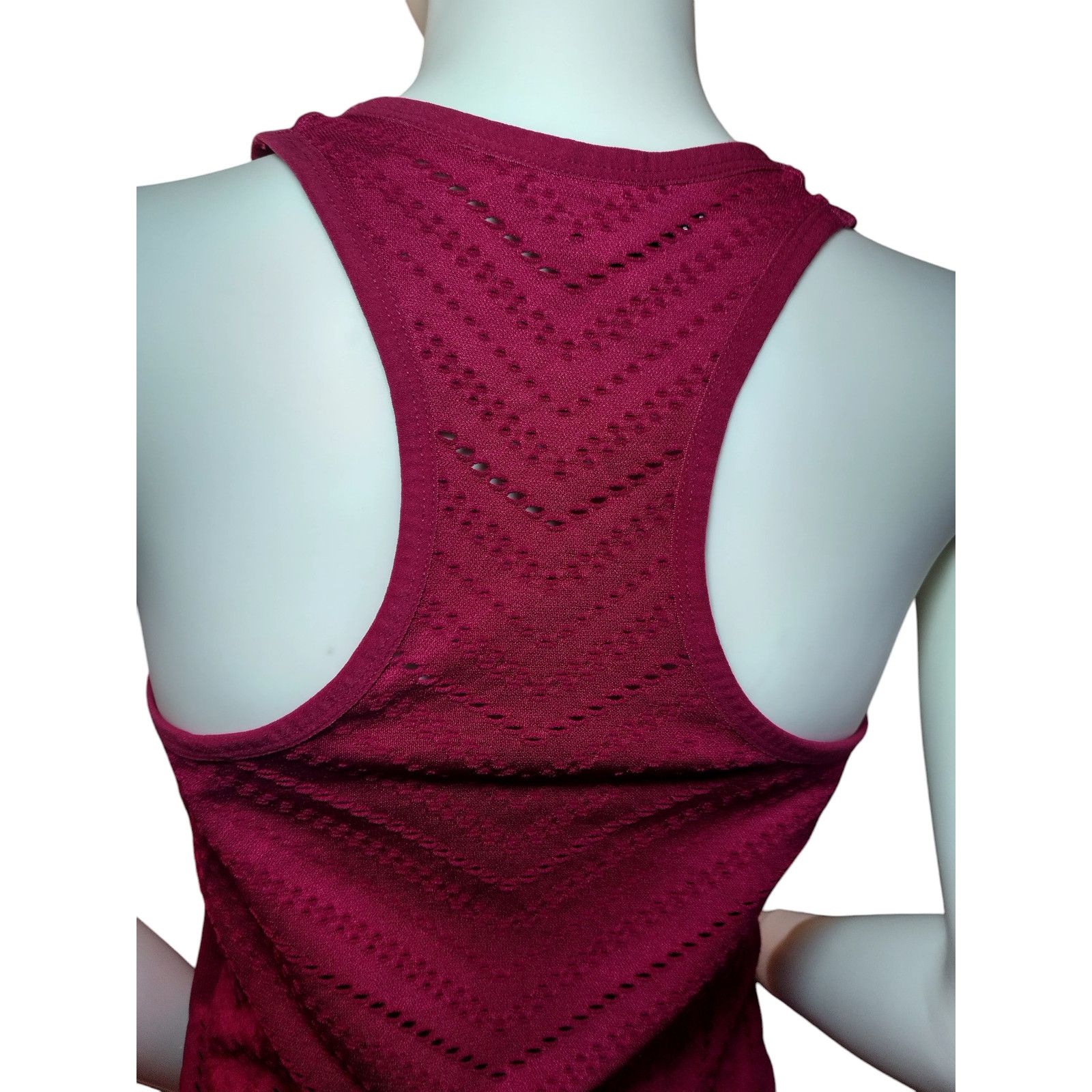 Bebe BEBE sports Womens Yoga Workout Racerback Tank Top Red Large Size L / US 10 / IT 46 - 3 Thumbnail