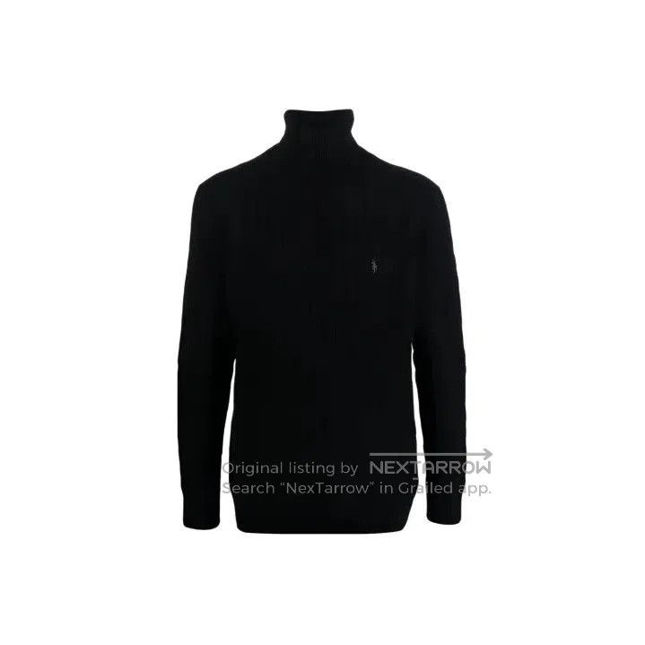 Polo Ralph Lauren Polo Ralph Lauren FW22 Embroidered Turtleneck Cashmere Swea Size US M / EU 48-50 / 2 - 1 Thumbnail