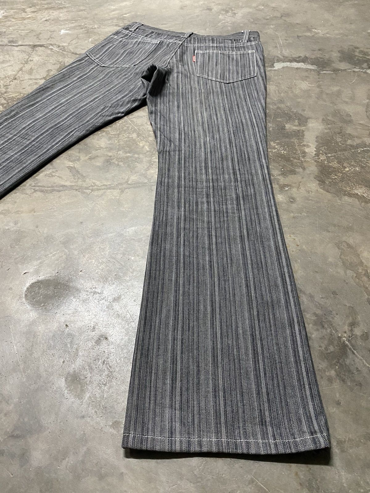If Six Was Nine × Le Grande Bleu (L.G.B.) × Tornado Mart Flare Jeans Tornado Mart Wabash Stripe Size US 30 / EU 46 - 8 Thumbnail