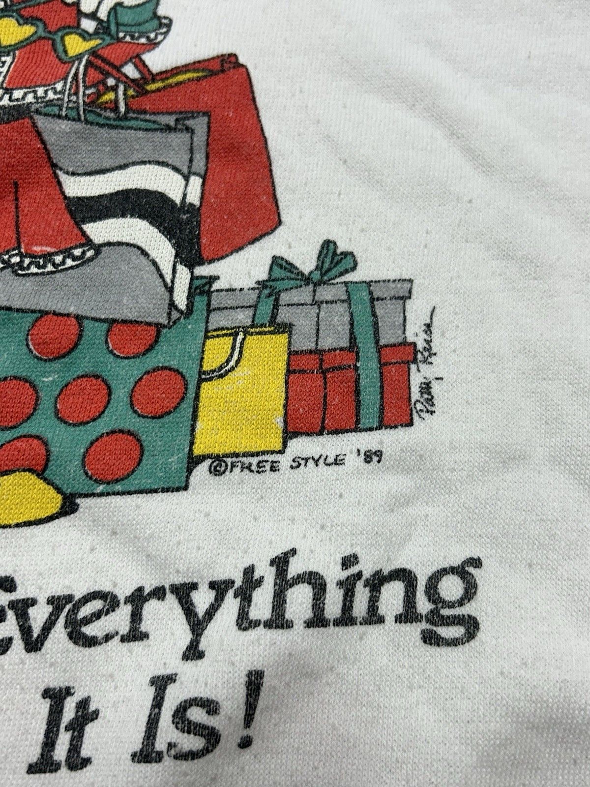 Vintage Vtg 80s sweatshirt money isn’t everything shopping animal XL Size US XL / EU 56 / 4 - 3 Thumbnail
