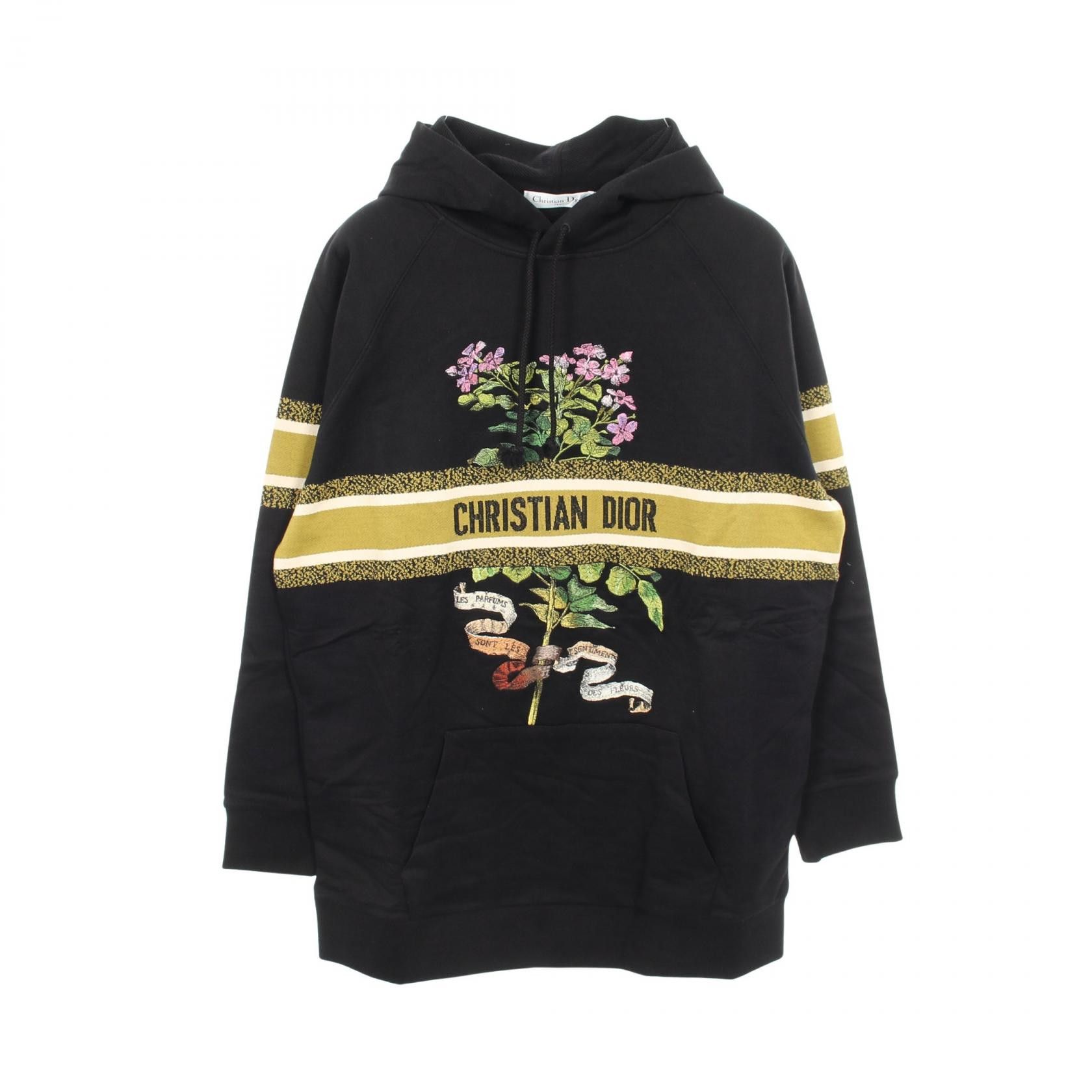 Dior Dior Dior Floral Logo Cotton Hoodie Textile Sweatshirts & Hoodies DUTY FREE for USA Size ONE SIZE - 1 Thumbnail