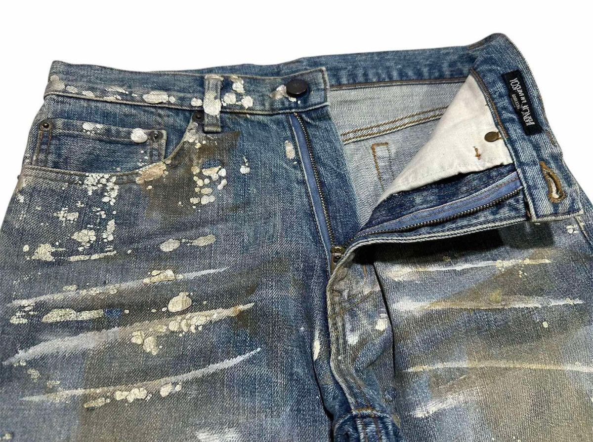 Yoshiyuki Konishi 🔥Archived Yoshiyuki Konishi Splatter Gold Painted Denim Size US 28 / EU 44 - 6 Thumbnail
