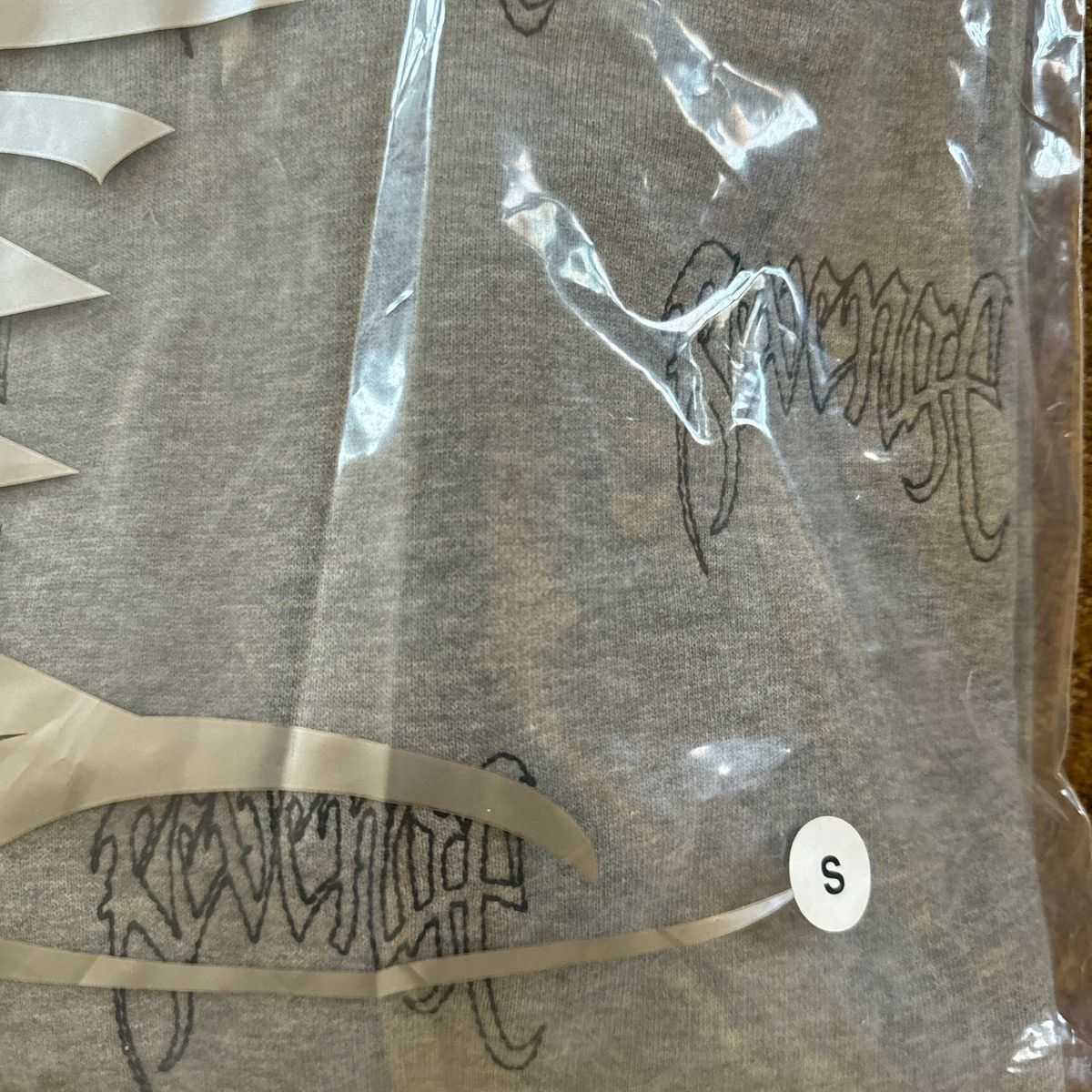 Revenge Revenge All Over Embroidered Logo Hoodie Grey Size S Size US S / EU 44-46 / 1 - 4 Thumbnail
