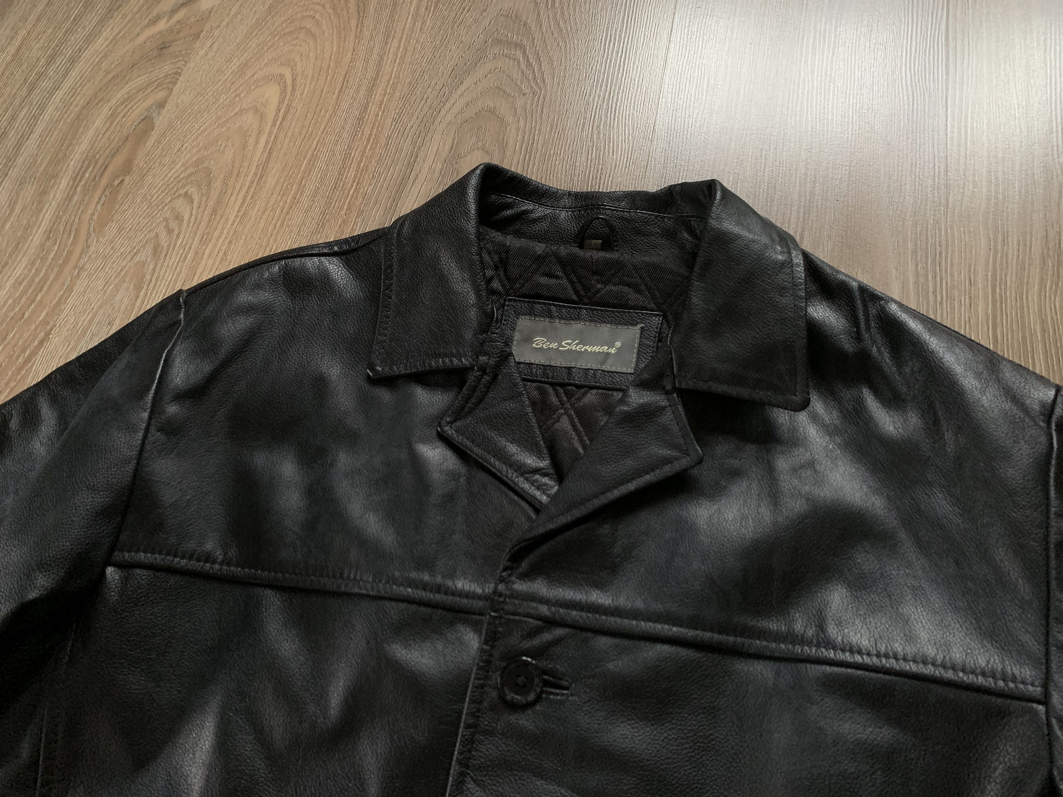 Ben Sherman × Vintage Ben Sherman Mens Vintage Leather Jacket Size US M / EU 48-50 / 2 - 5 Thumbnail