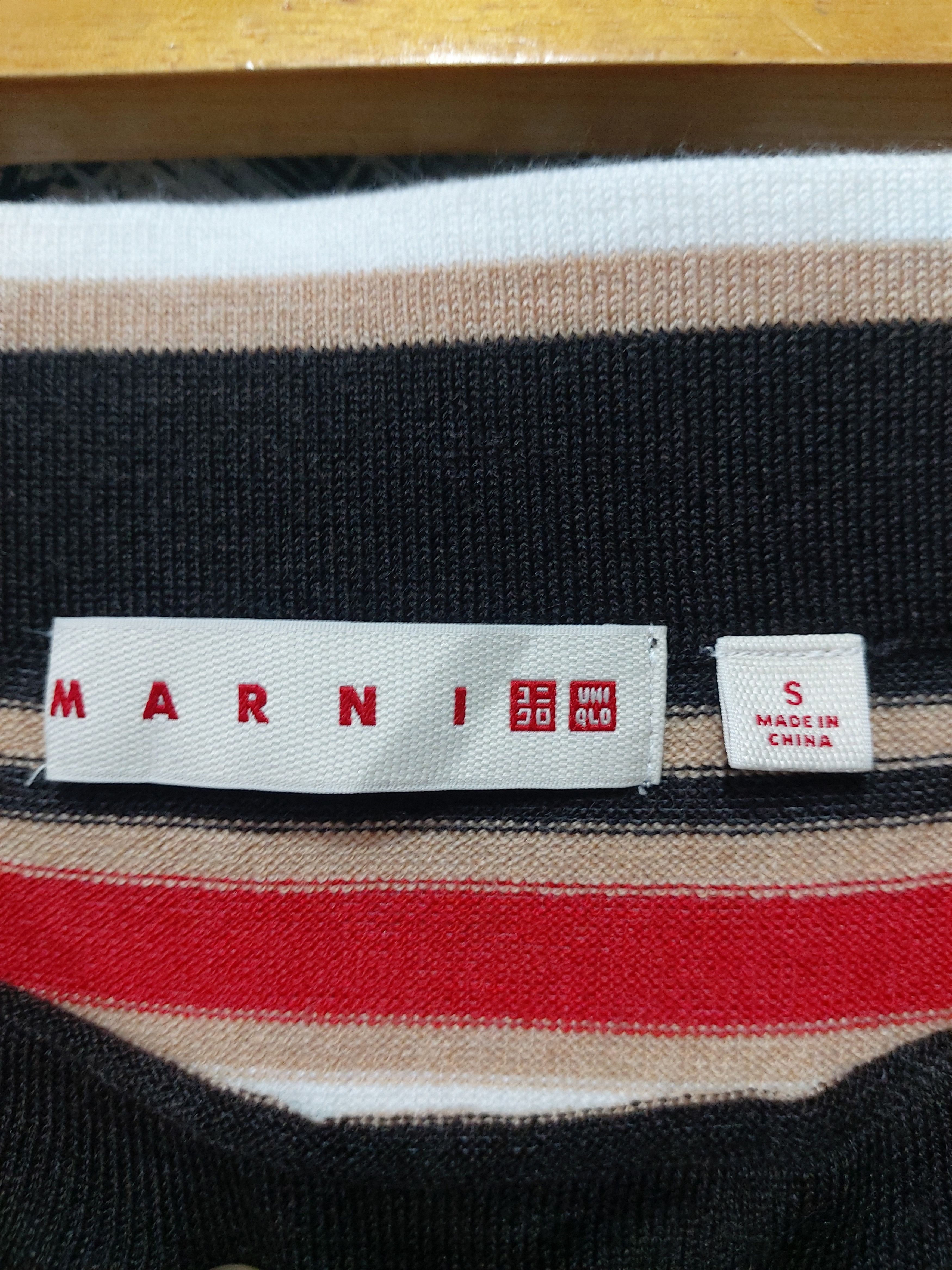 Marni × Uniqlo MARNI X UNIQLO BLEND STRIPE KNIT MIDI SKIRT Size 26" / US 2 / IT 38 - 3 Thumbnail
