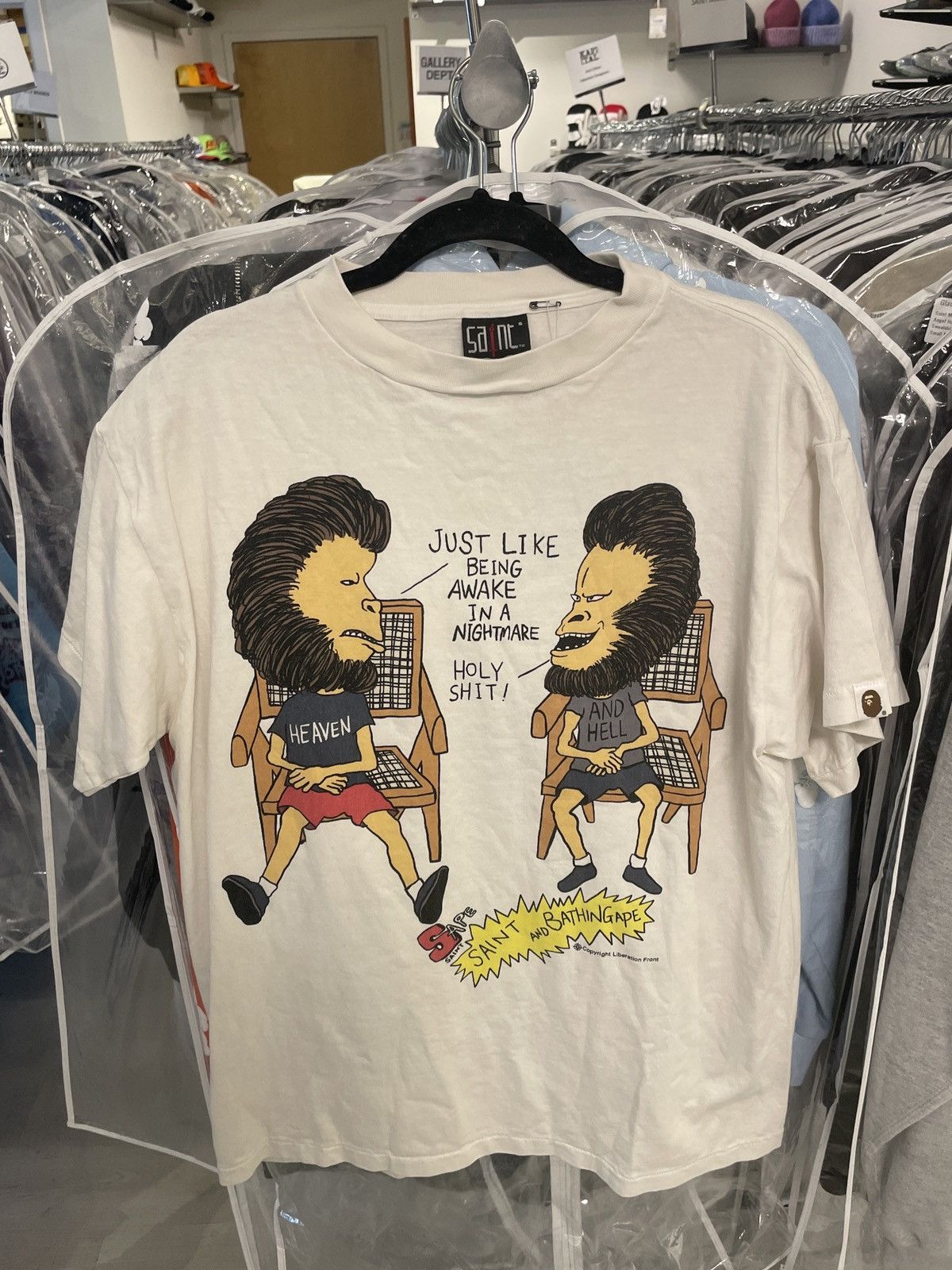 Bape × Saint Michael Saint Michael x Bape Beavis Shirt Size US S / EU 44-46 / 1 - 1 Thumbnail