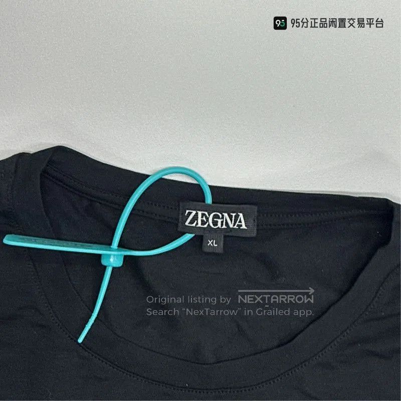 Ermenegildo Zegna Zegna SS24 Solid Crew Neck Slim Short Sleeve T. Size US XL / EU 56 / 4 - 3 Thumbnail