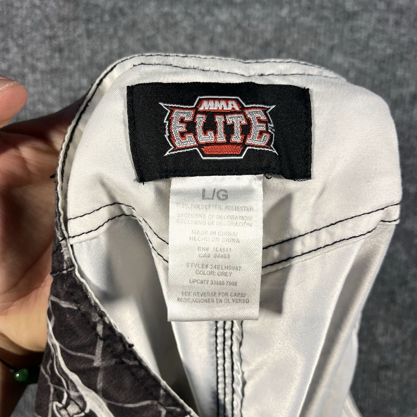 Vintage MMA Elite Shorts Mens Large Hybrid Board Fight Skull Grunge Punk Metal Vtg Y2K Size US 33 - 7 Thumbnail