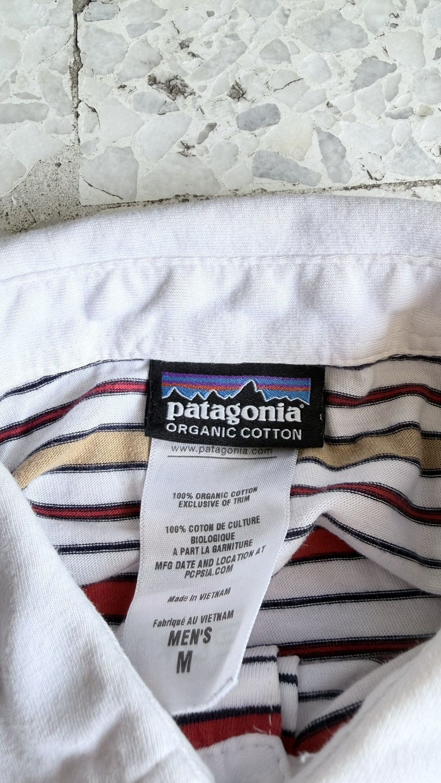 Patagonia Vintage Patagonia Organic Cotton Striped Polo Shirt Size US M / EU 48-50 / 2 - 3 Thumbnail