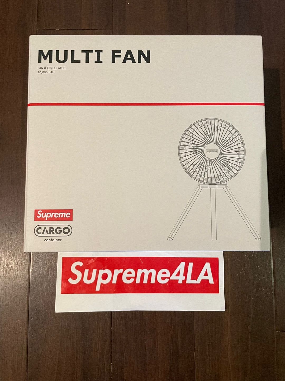 Supreme Supreme Cargo Container Electric Fan Red in Hand | Grailed