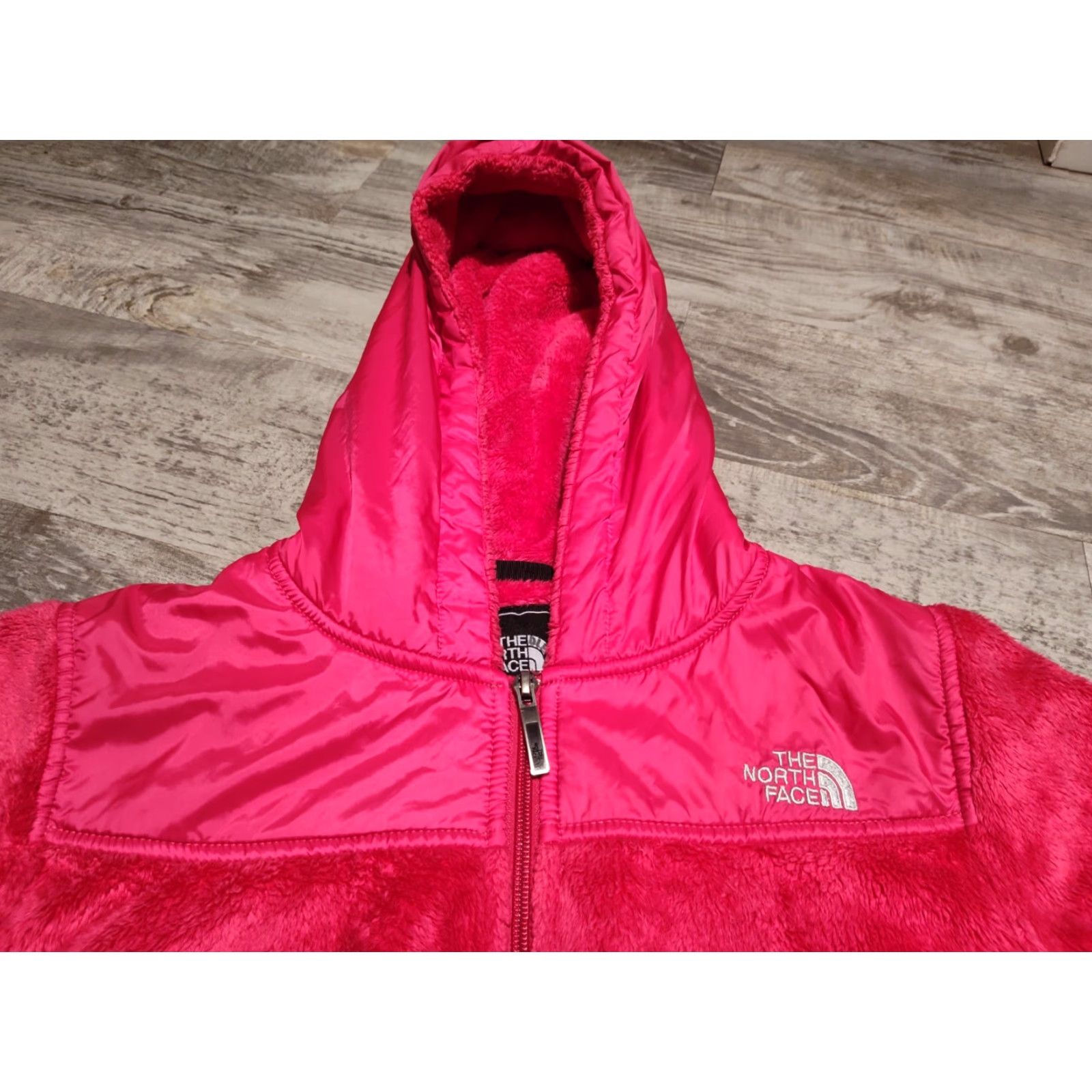 The North Face The North Face Womens Jacket Small Fleece Full Zip Hooded Pink Size S / US 4 / IT 40 - 2 Thumbnail