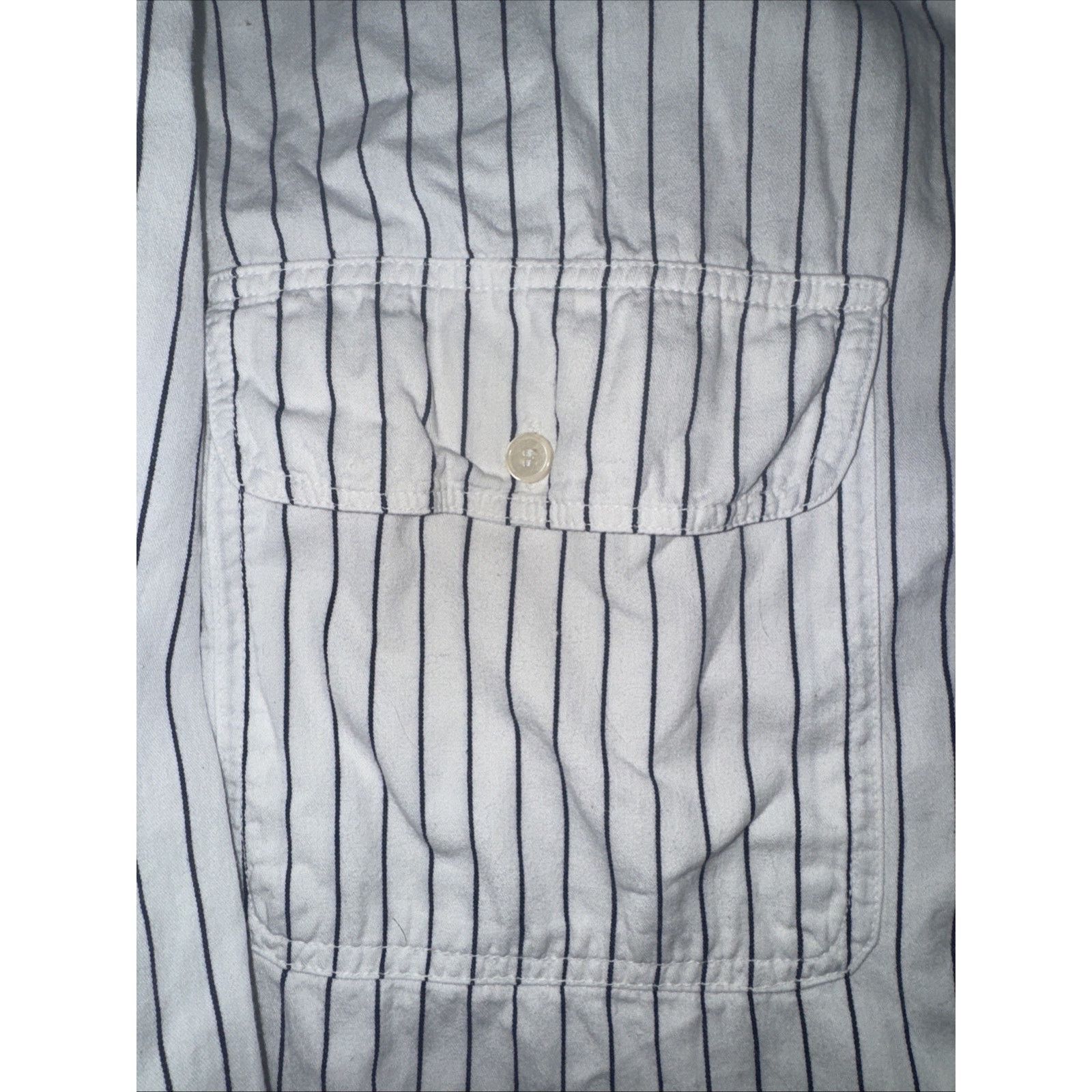 Vintage A Product of Ken Vertical Stripe Double Pocket Button Up L Size US L / EU 52-54 / 3 - 3 Thumbnail