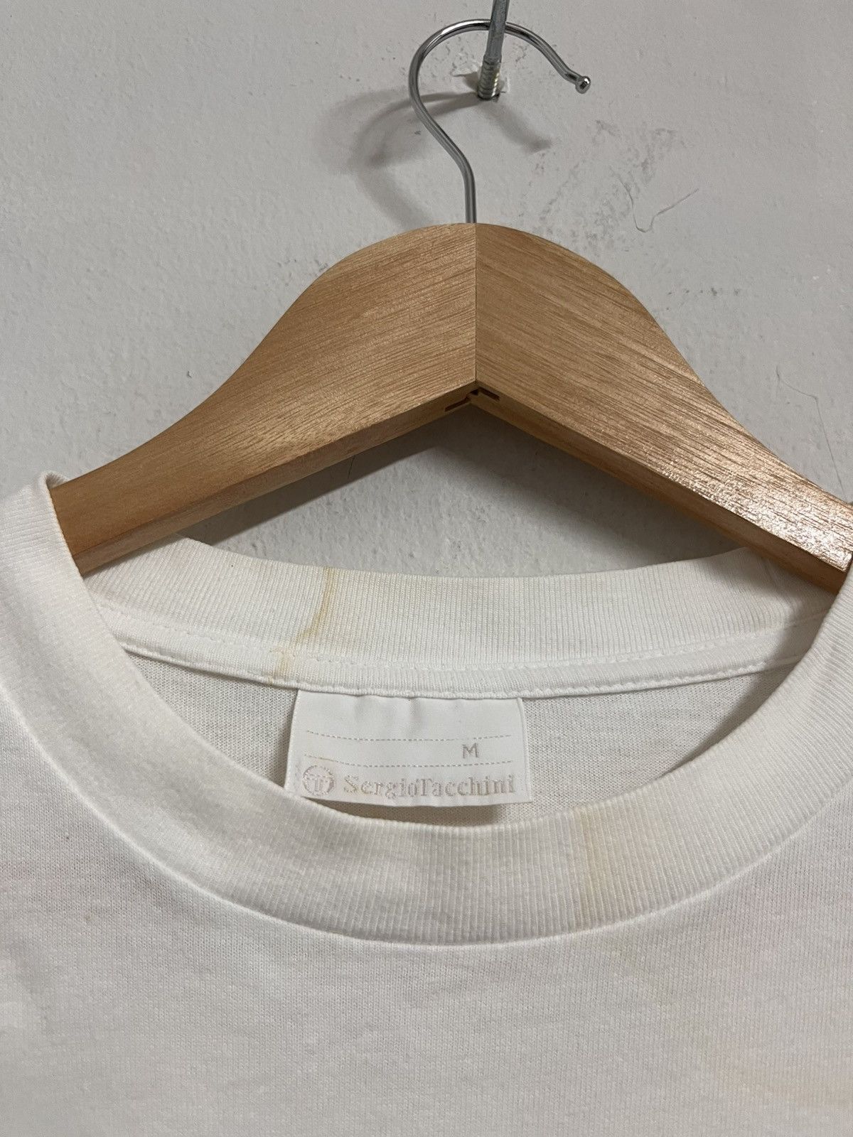Vintage 90s Sergio Tacchini Abstract T Shirts in White, Men's (Size M) — image 3 of 6