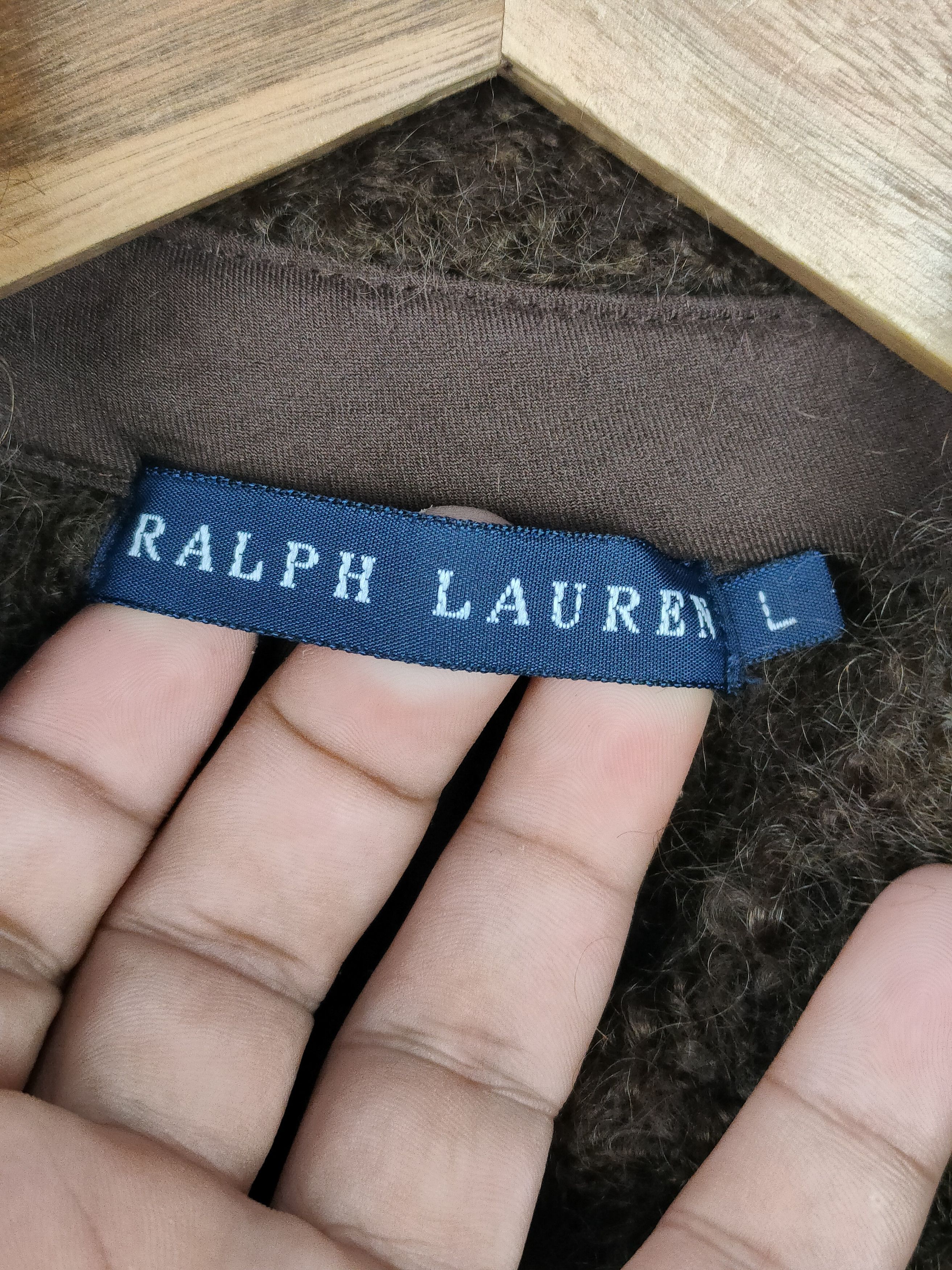 Designer × Ralph Lauren Ralph Lauren Wool Alpace Mohair Brown Double Breasted Jacket Size L / US 10 / IT 46 - 5 Thumbnail