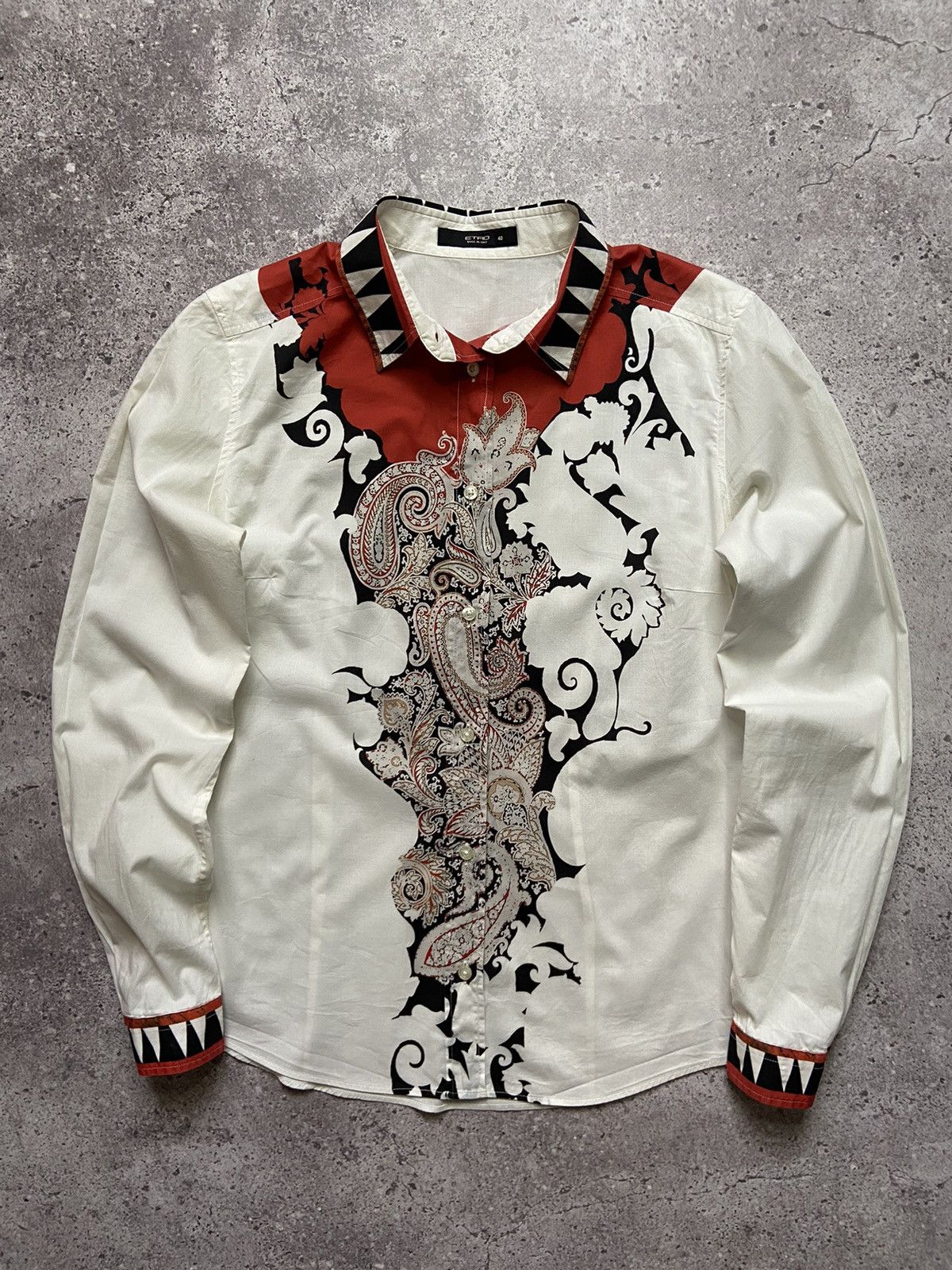 Etro Vintage Etro Milano Abstract Shirt Size S / US 4 / IT 40 - 1 Thumbnail