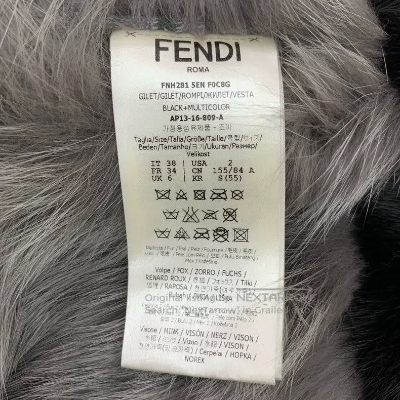Fendi Fendi Karl Lagerfeld series color block mink fur vest coat Size XS / US 0-2 / IT 36-38 - 7 Thumbnail