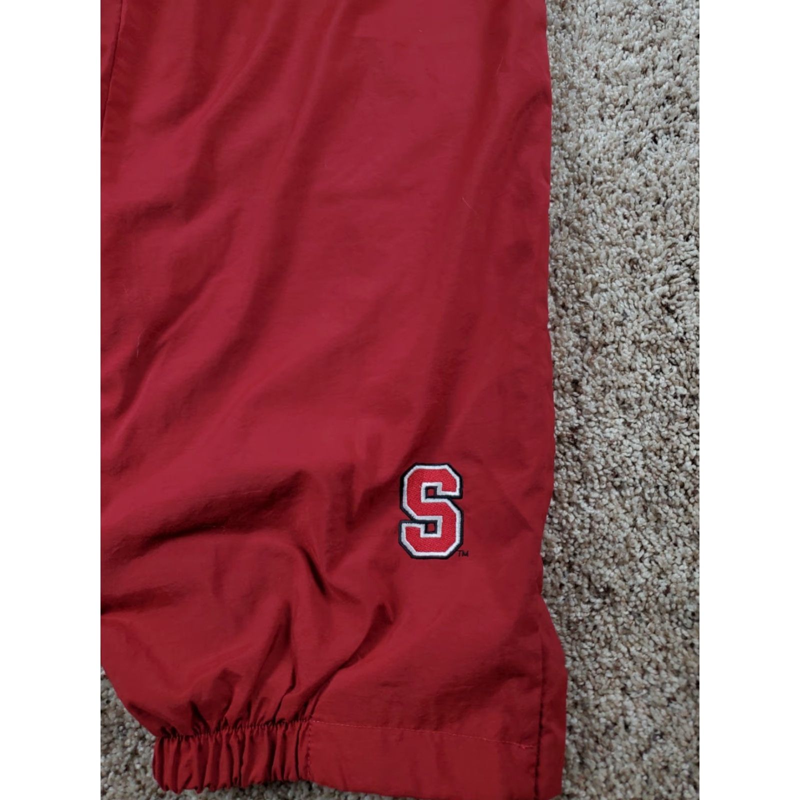 Nike VINTAGE Nike Track Pants XL Mens Red Stanford University Straight Leg Baggy Y2K Size US 36 / EU 52 - 3 Thumbnail