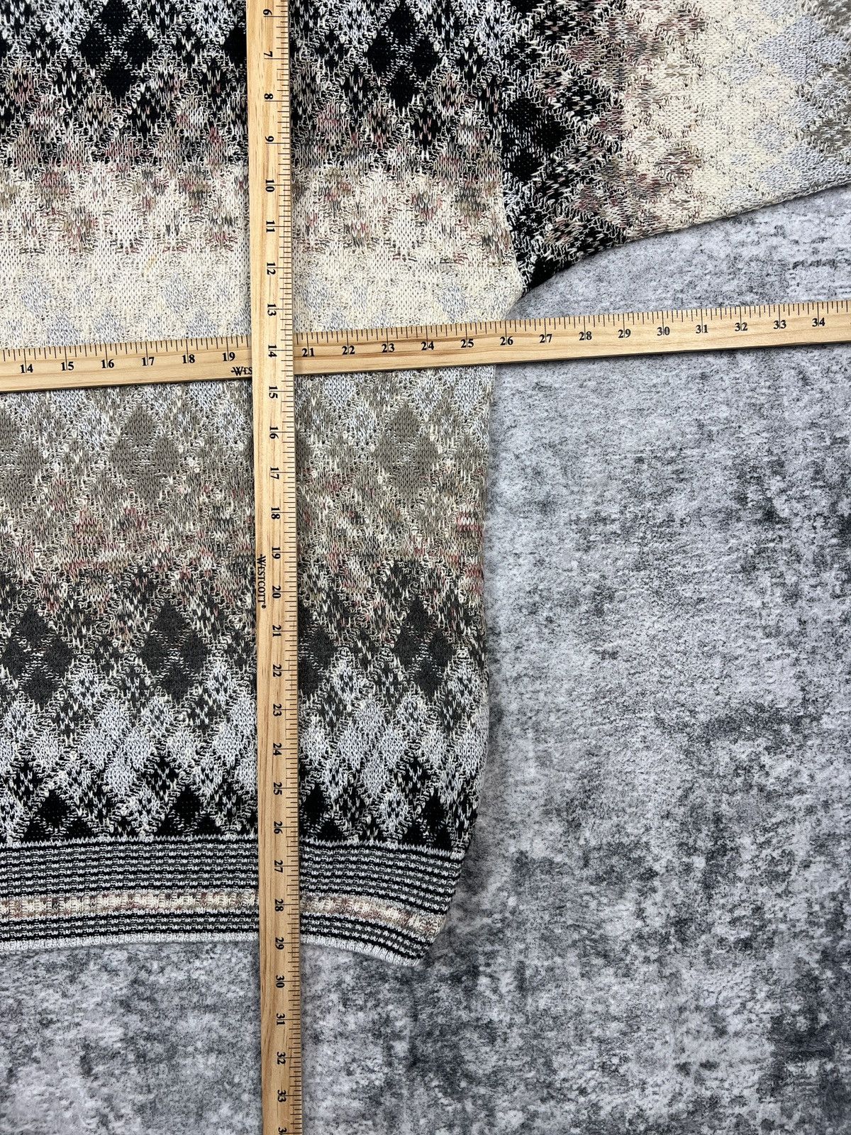 Coogi × Croft & Barrow × Vintage Vintage 90s Croft & Barrow Abstract Pattern Sweater XLT Size US XL / EU 56 / 4 - 8 Thumbnail