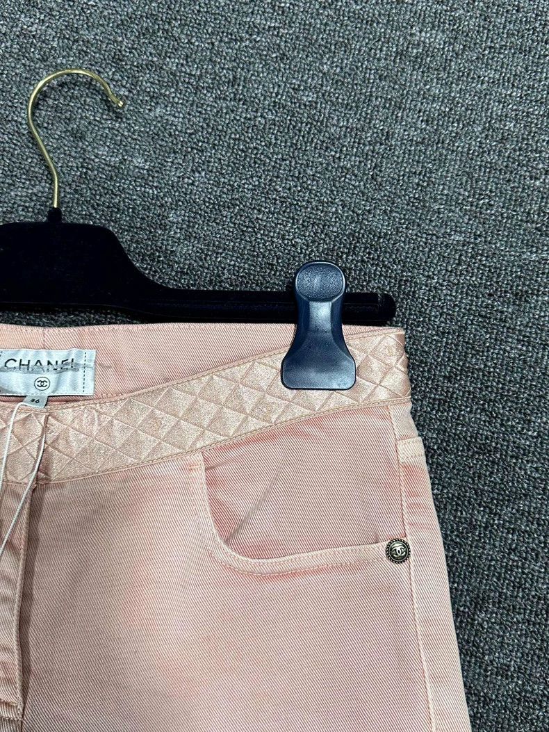 Chanel Chanel Pink diamond checkered trousers Size 24" / US 00 / IT 34 - 5 Thumbnail
