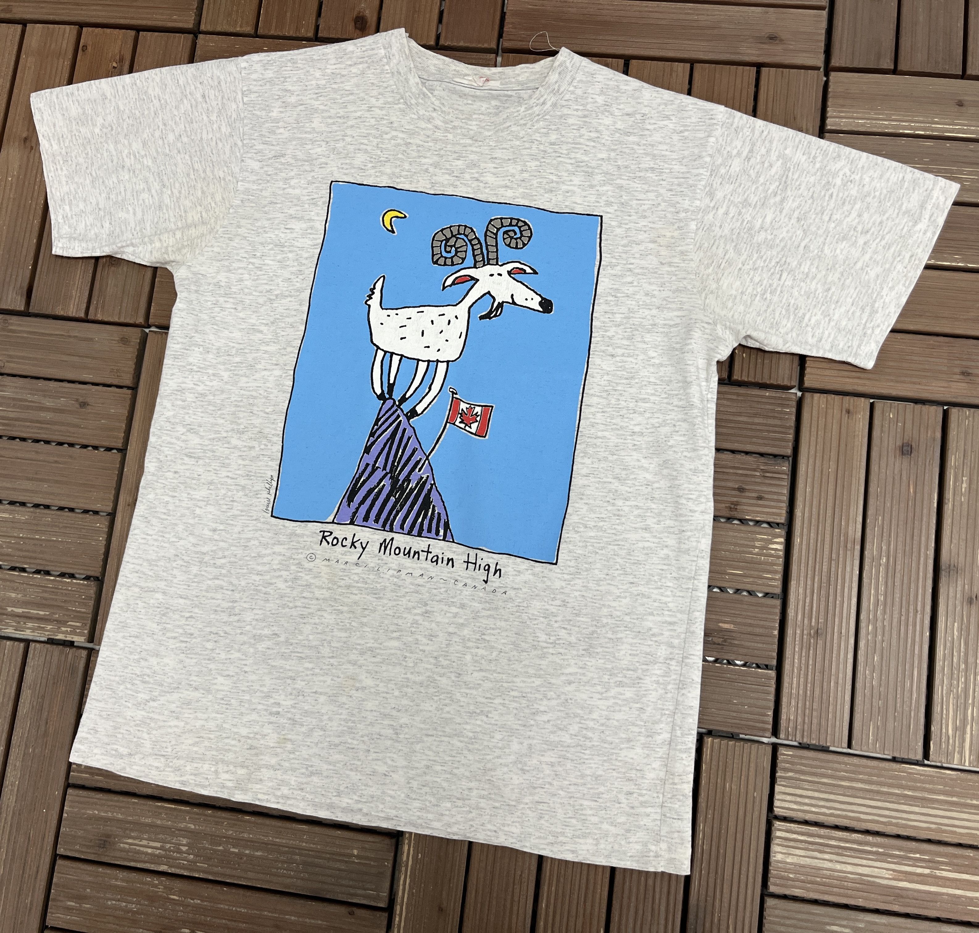 Vintage Rocky Mountain High Vintage Grey T-Shirt Tee Size US M / EU 48-50 / 2 - 3 Thumbnail