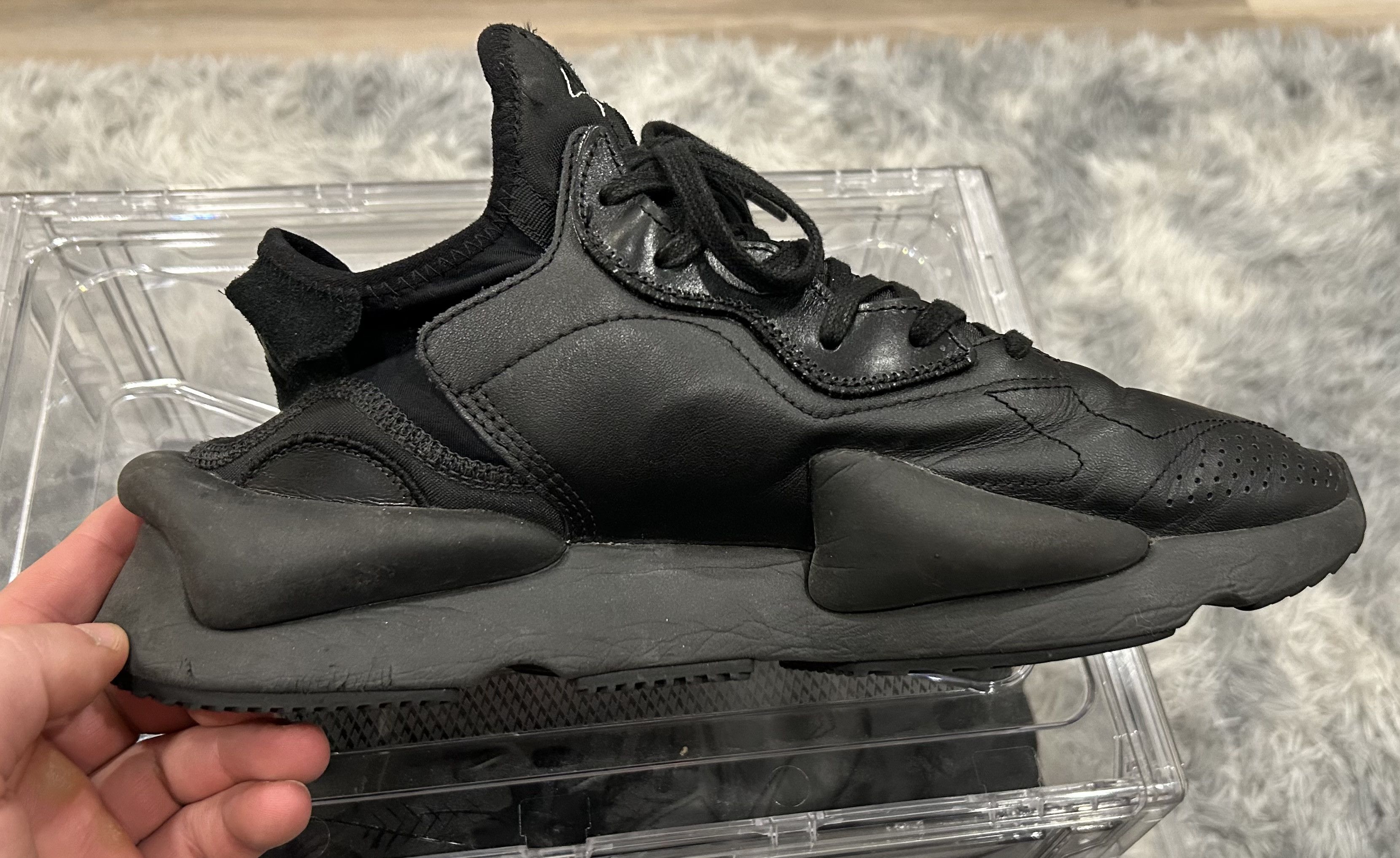 Y-3 Kaiwa Triple Black US 10.5 Size US 10.5 / EU 43-44 - 3 Thumbnail