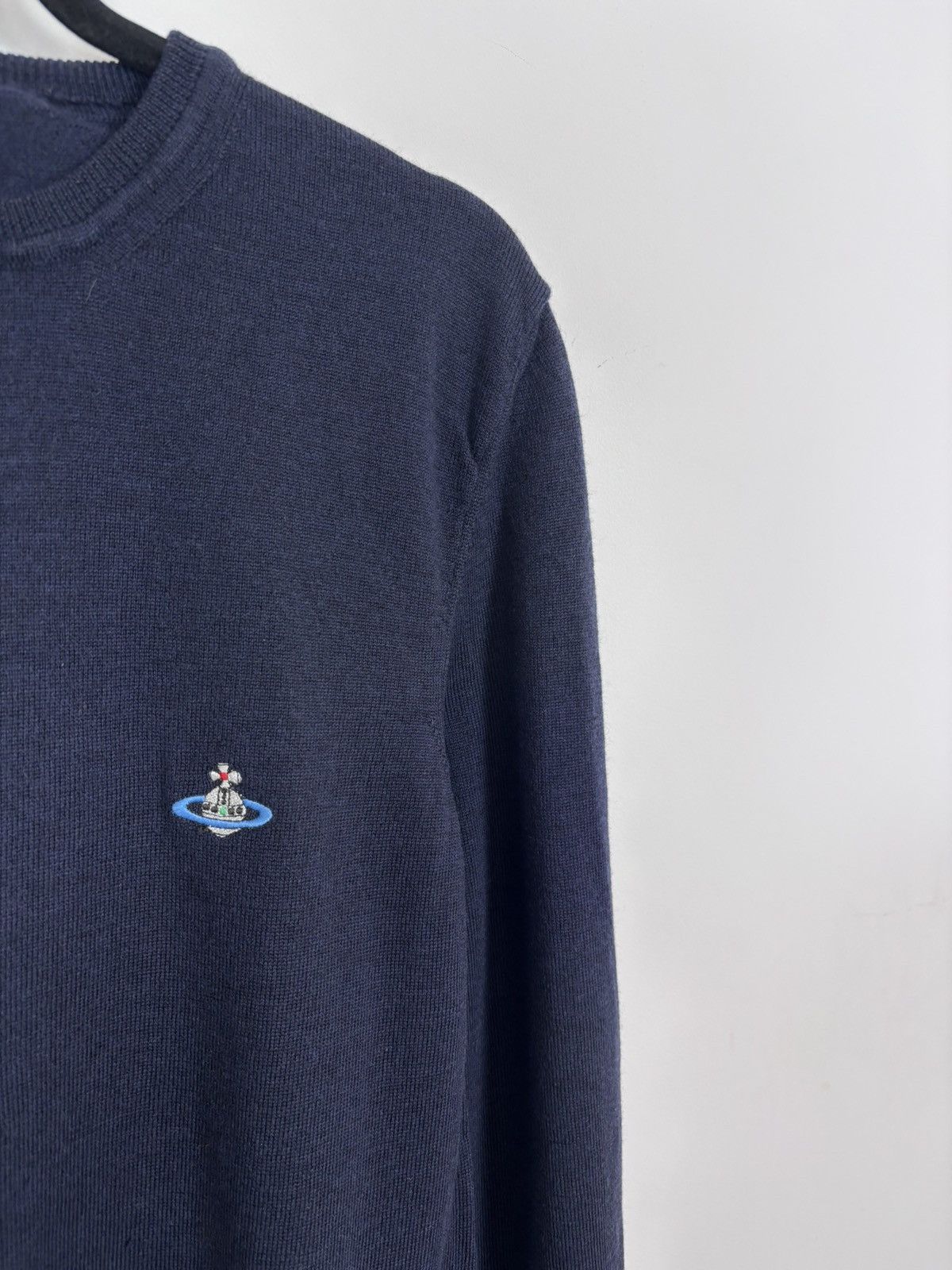 Vivienne Westwood Vivienne Westwood Men’s Navy Blue Wool Sweater Jumper Size US L / EU 52-54 / 3 - 4 Thumbnail