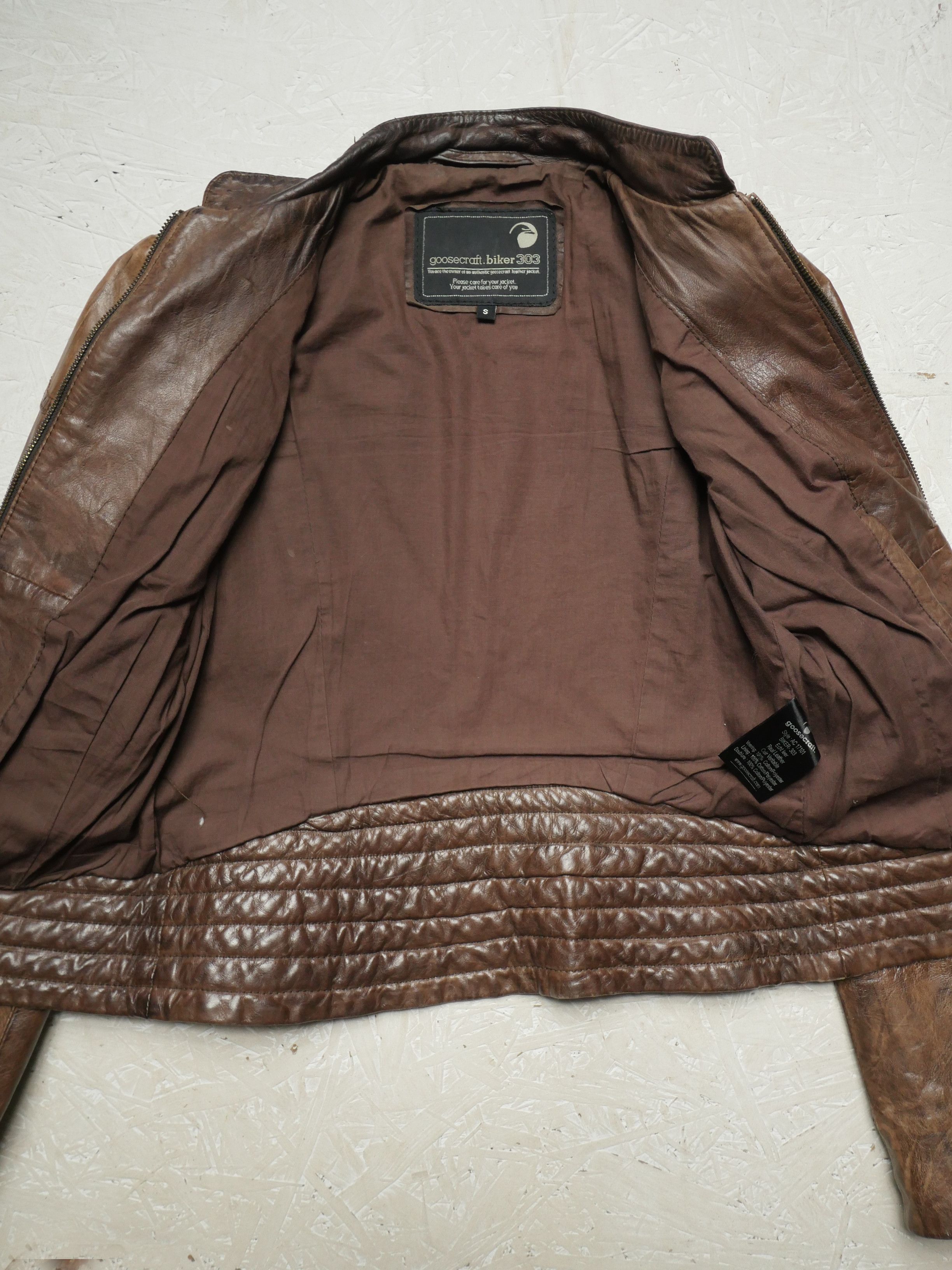 GOOSECRAFT goosecraft biker 303 ramones leather jacket women's S Size S / US 4 / IT 40 - 7 Thumbnail