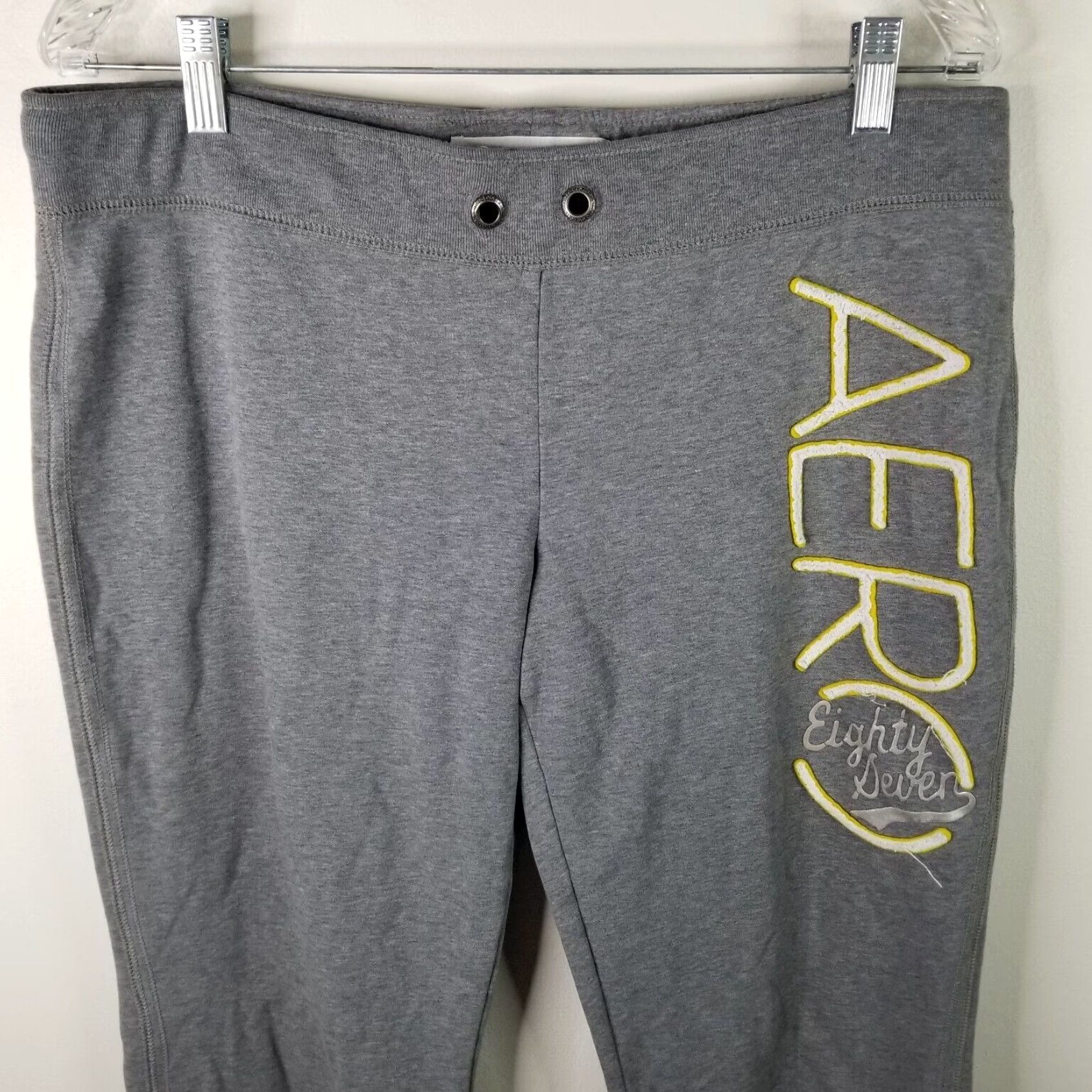 Vintage Aéropostale Womens Gray Stretch Sweatpants XL Casual Lounge Pants Size 40" / US 18 - 2 Thumbnail