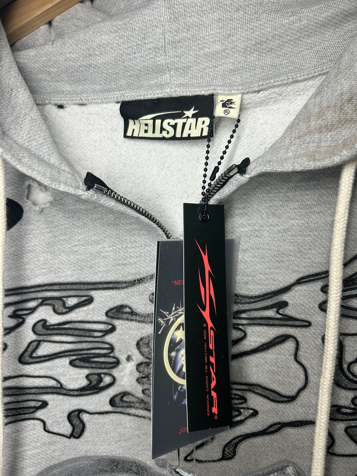Hellstar yoga zip hoodie