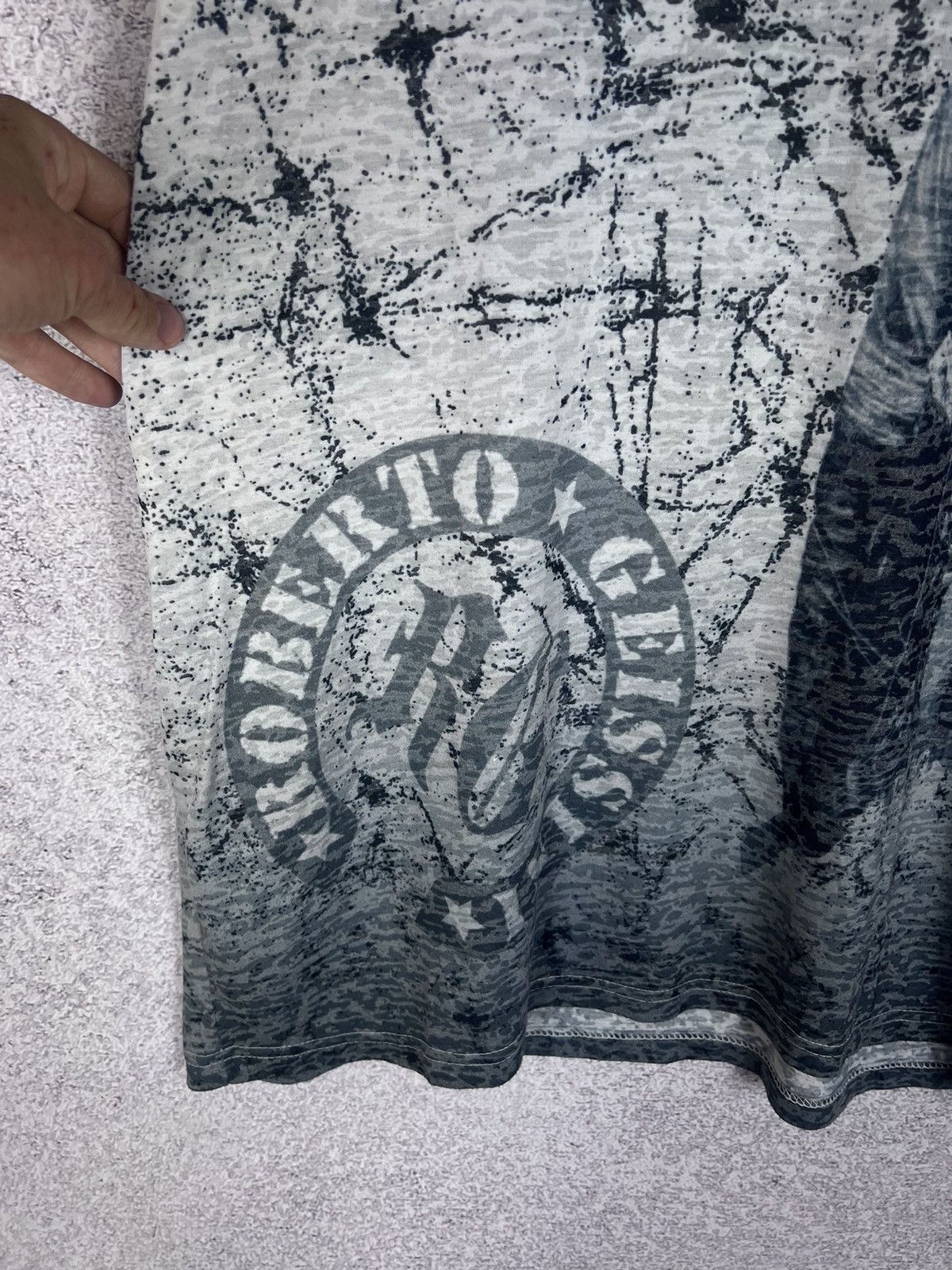 Designer Vintage Roberto Geissini American Skull T-Shirt Cowboy Tee Size US XL / EU 56 / 4 - 6 Thumbnail