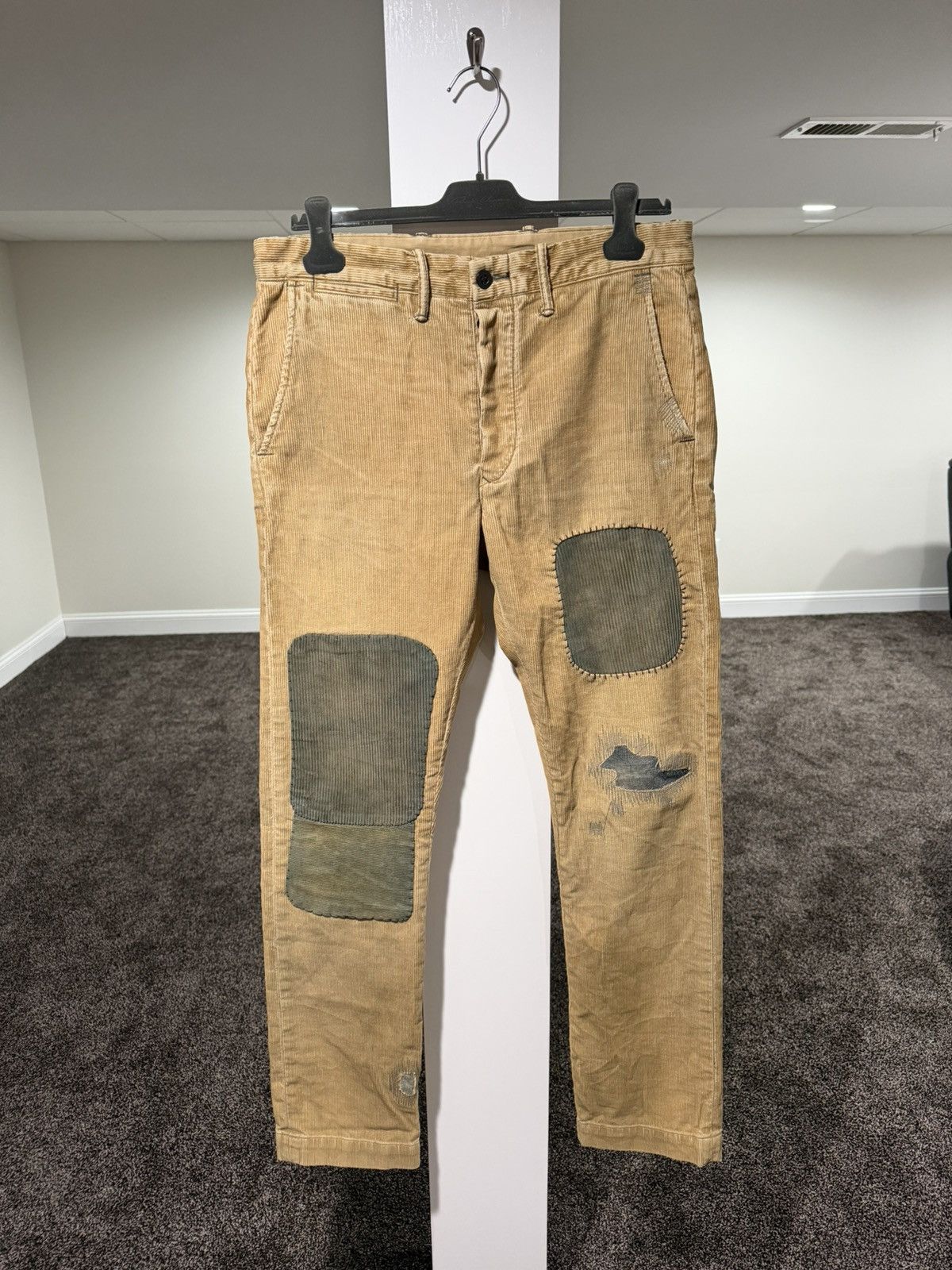 RRL Ralph Lauren RRL Ralph Lauren Field Patchwork Corduroy Trouser Pants Size US 32 / EU 48 - 17 Thumbnail