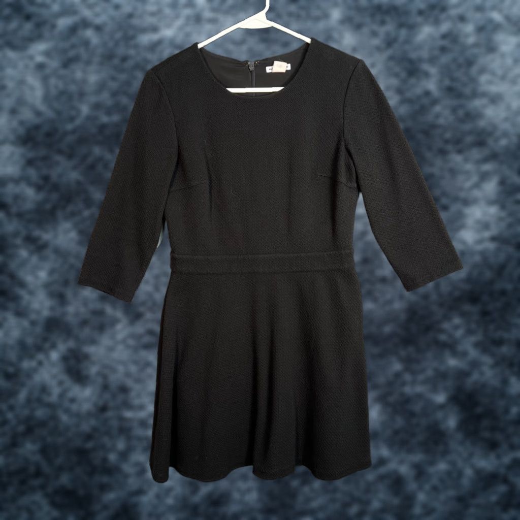 Club Monaco Navy Blue Zipper Front Womens A Line Fit Flare Luxurious Wool  Bodycon Dress by Club Monaco | Grailed