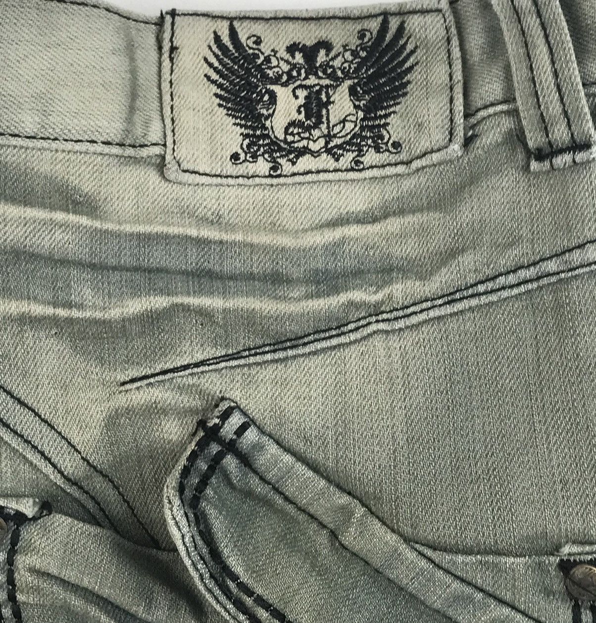 Vintage FUSAI denim embroidered 2000s jeans quality 36 dyed