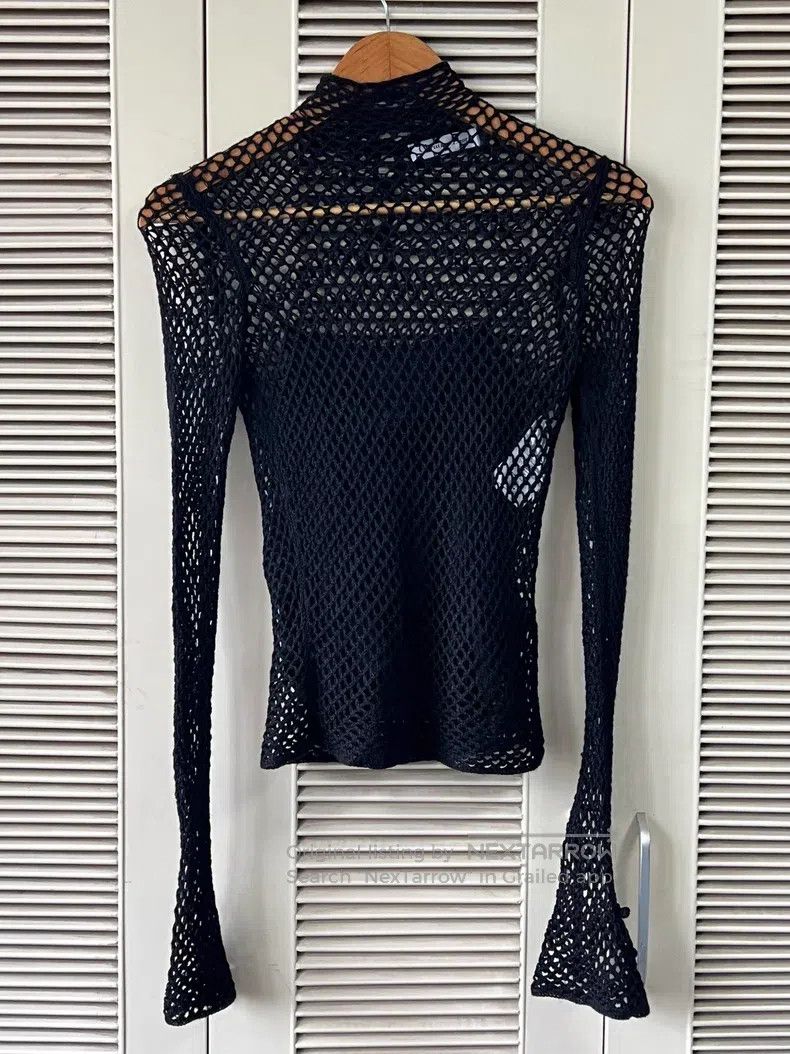 Dior Dior Hollow-knit high-necked long sleeves Size XXS / US 00 / IT 34 - 1 Thumbnail