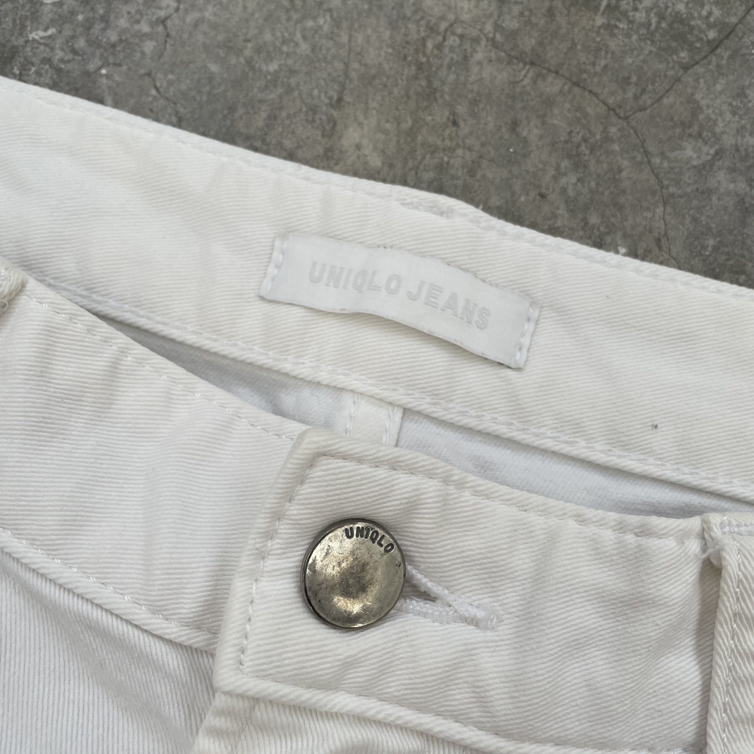Japanese Brand × Kaihara Denim × Uniqlo UNIQLO WHITE STRETCH JEANS SLIM TAPERED JAPAN Size US 34 / EU 50 - 4 Thumbnail